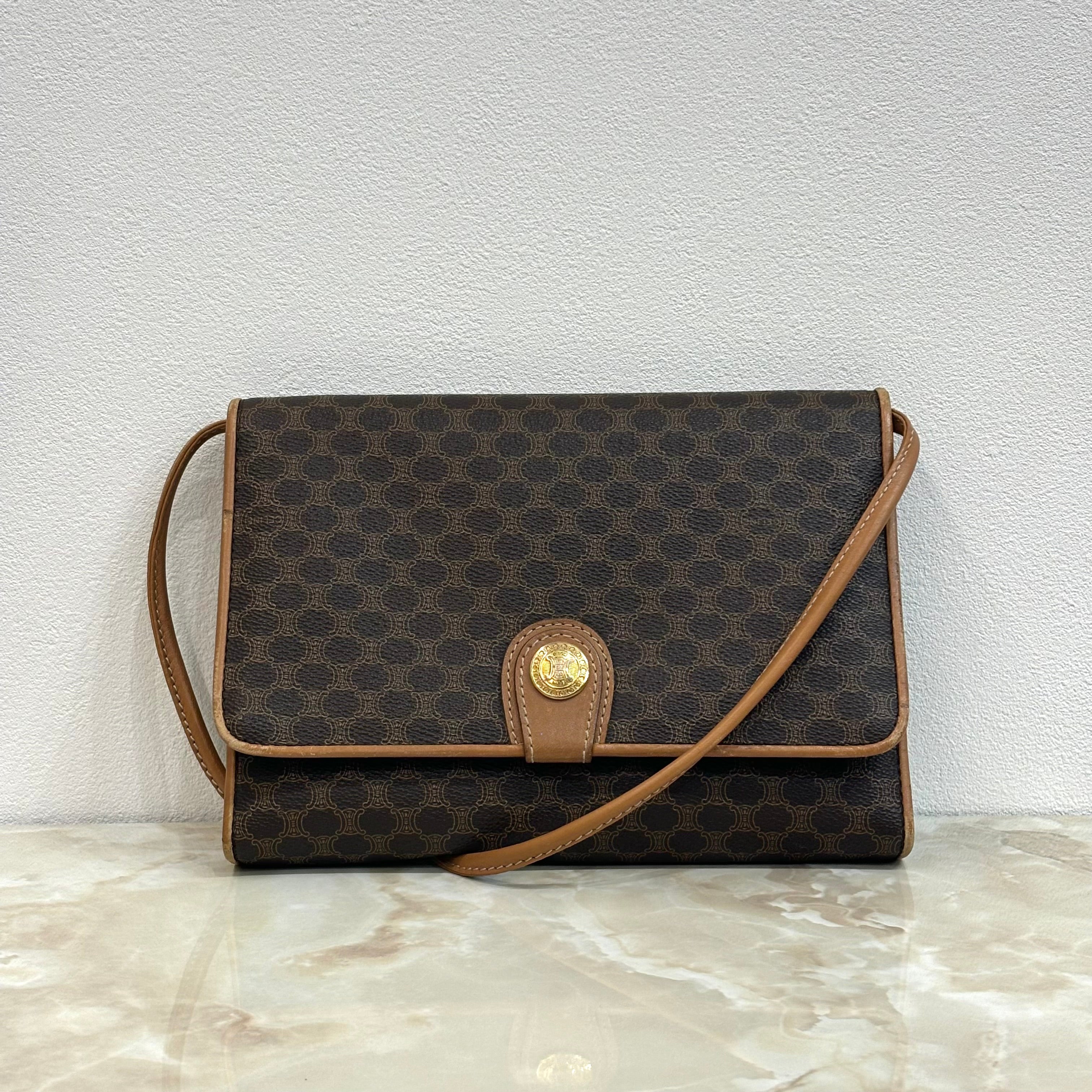 CELINE マカダム ショルダーバッグ
