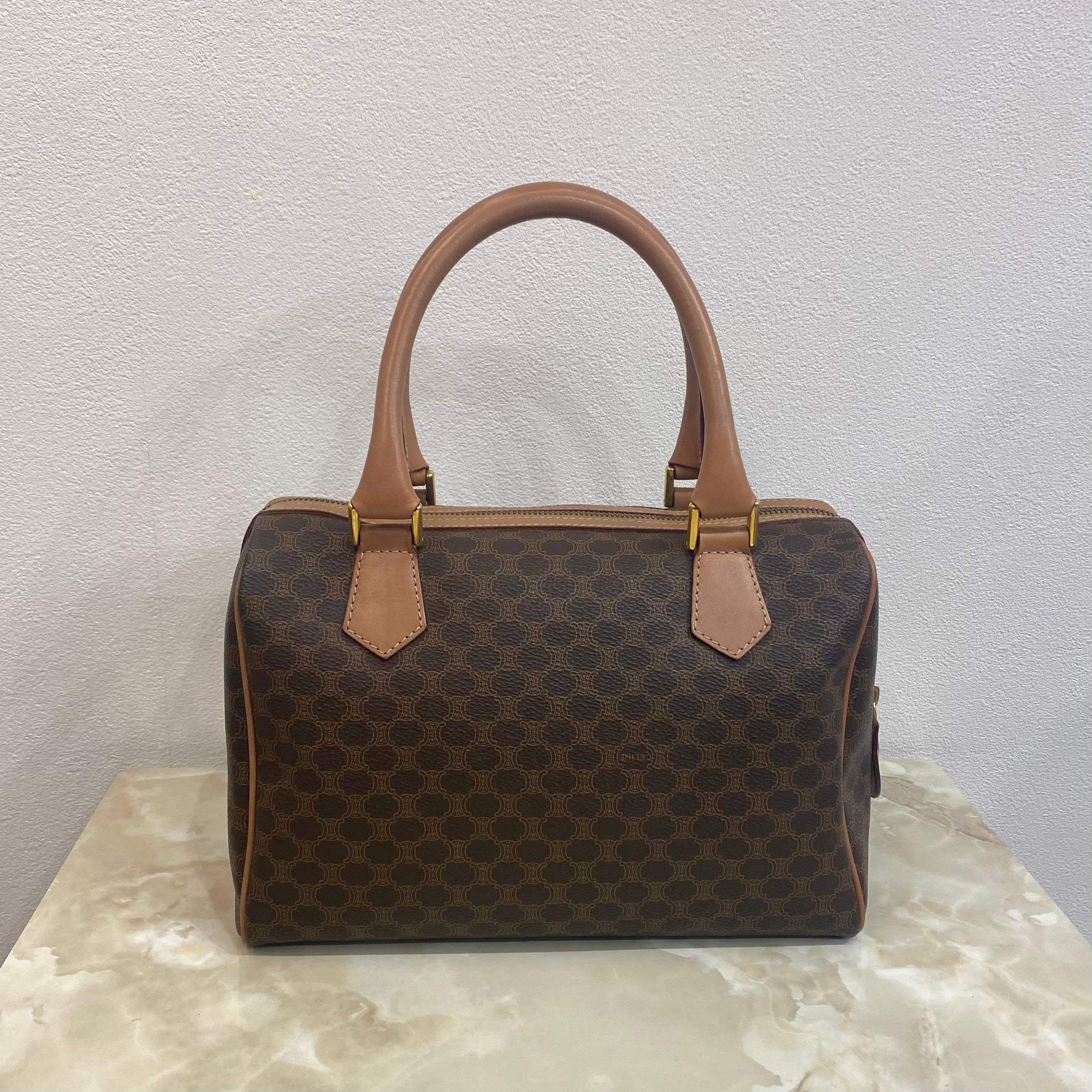 CELINE マカダム ミニボストンバッグ