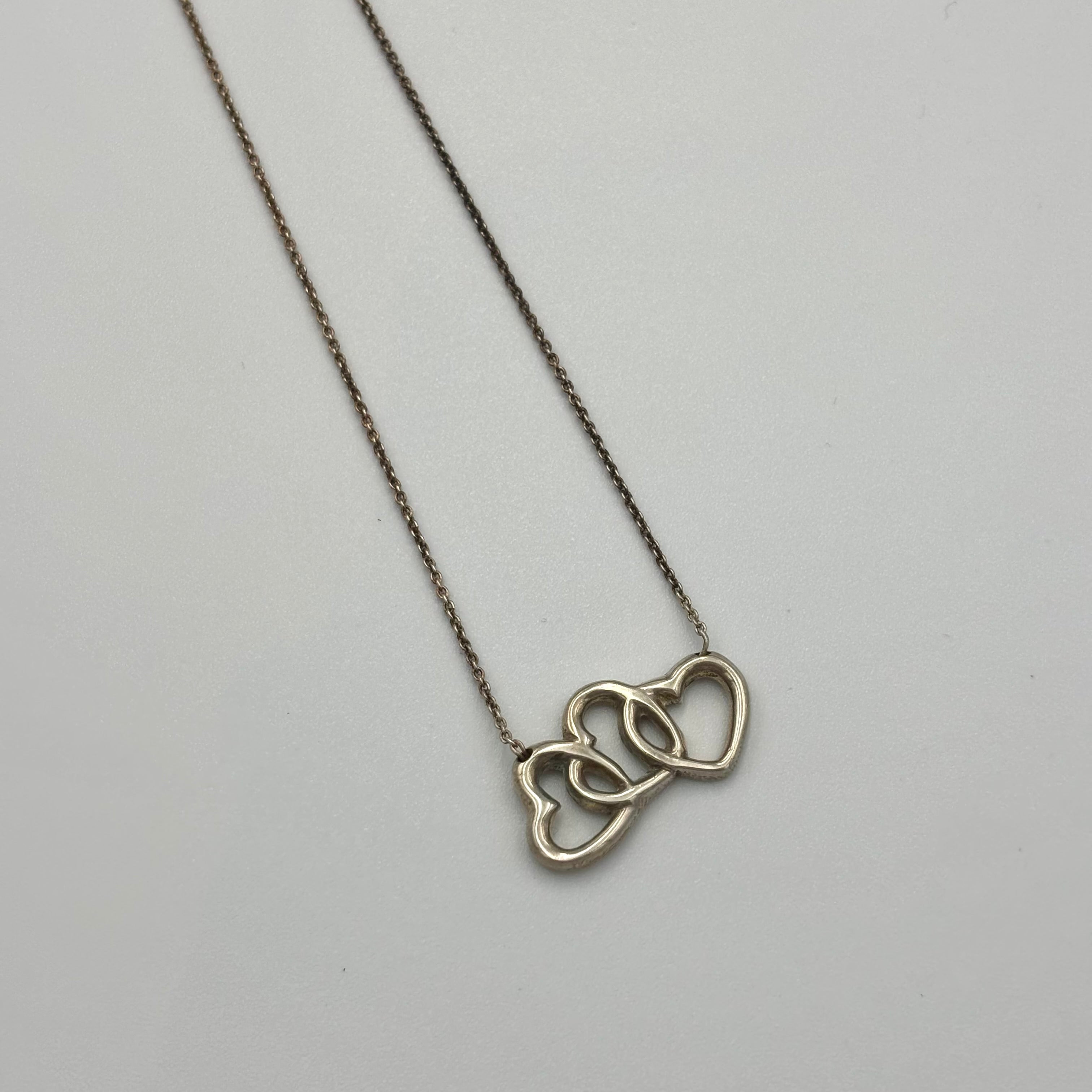 Tiffany&Co. トリプルオープンハート ネックレス