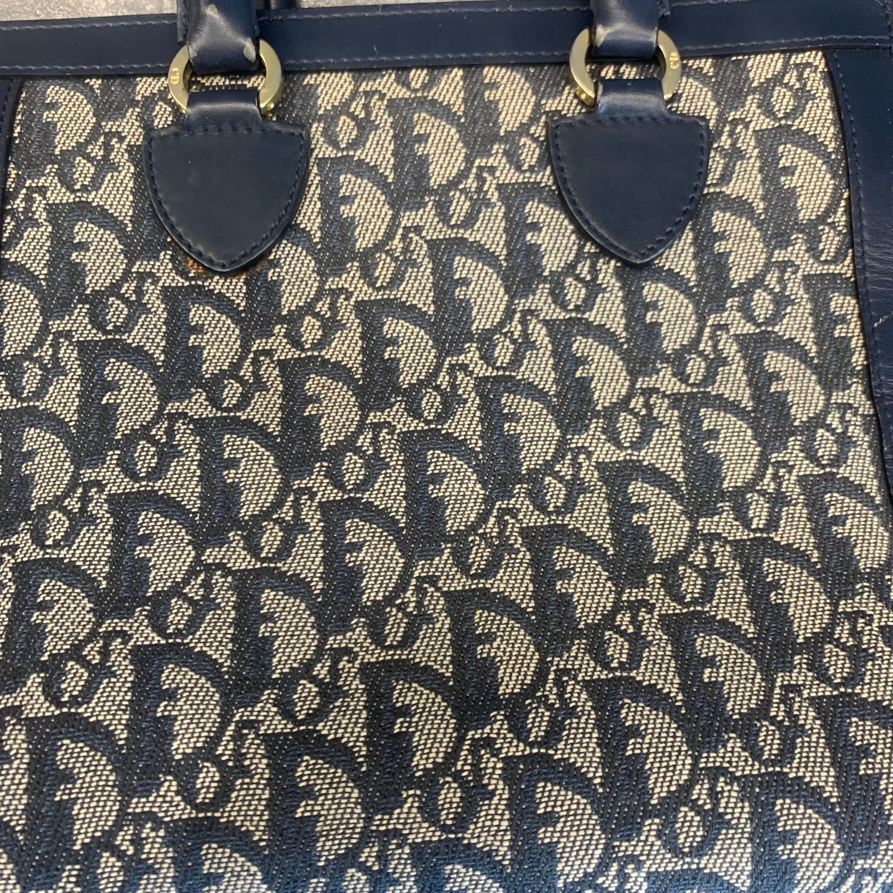 Dior トロッター キャンバス/レザー ハンドバッグ