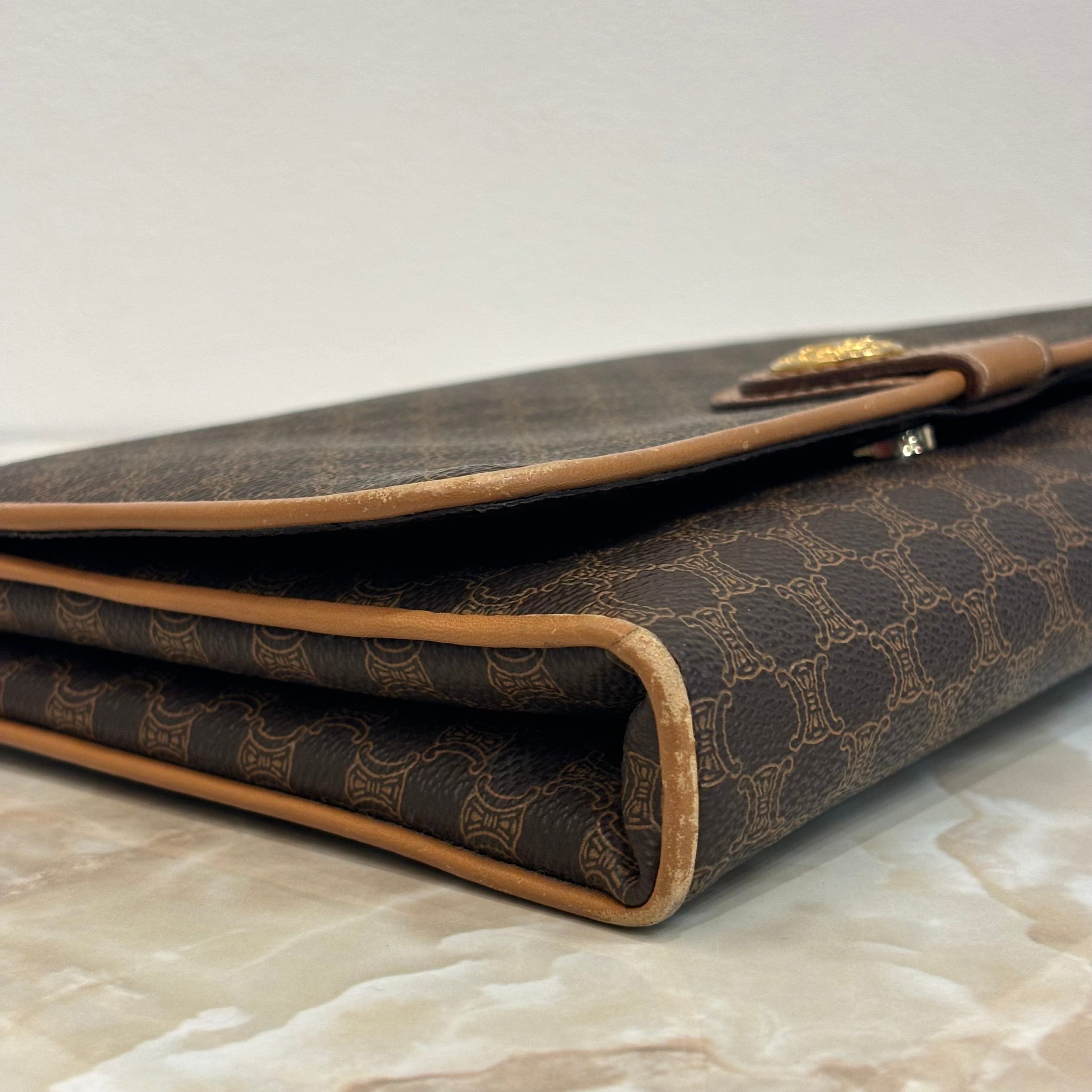 CELINE マカダム ショルダーバッグ