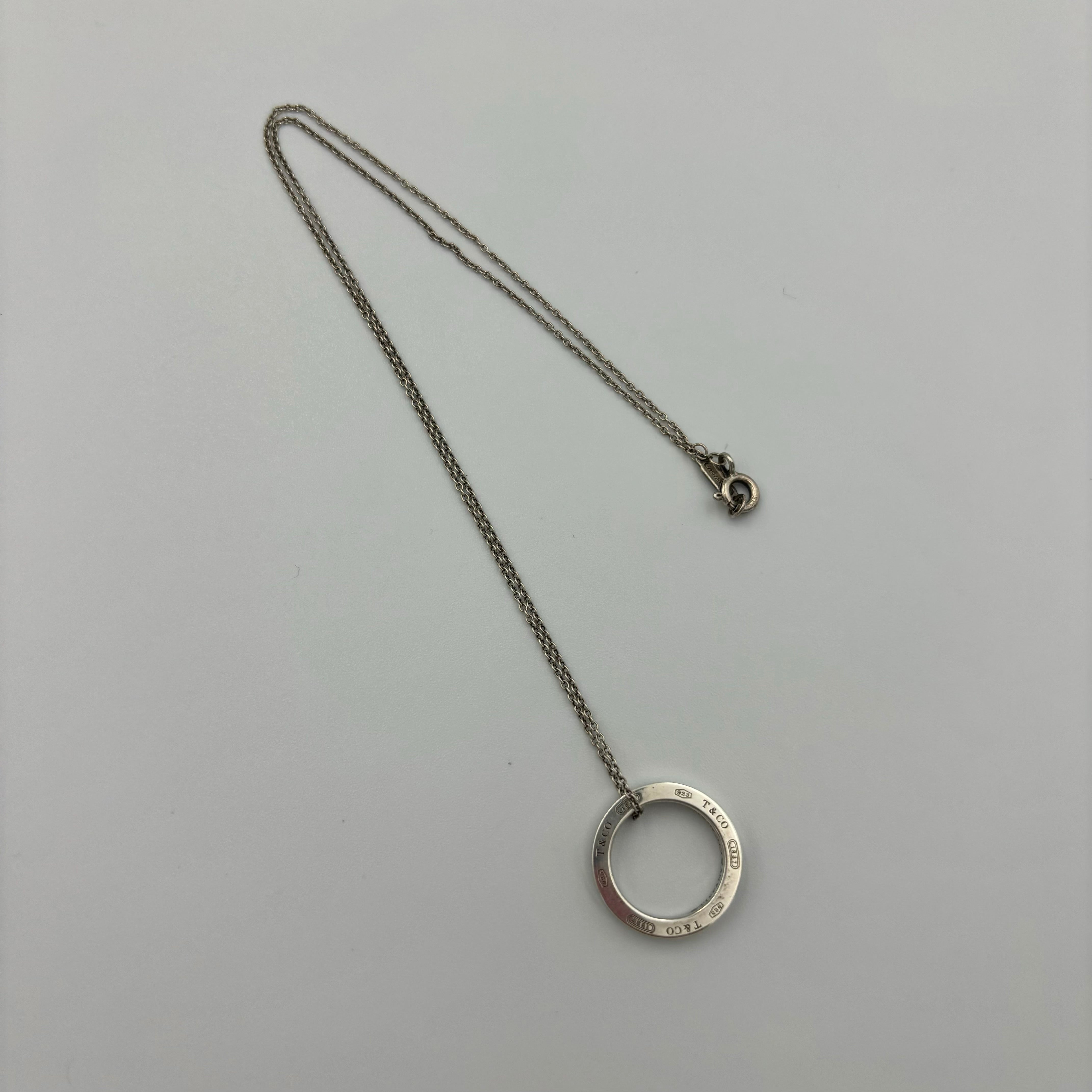 Tiffany&Co. ナロー 1837 サークル ネックレス