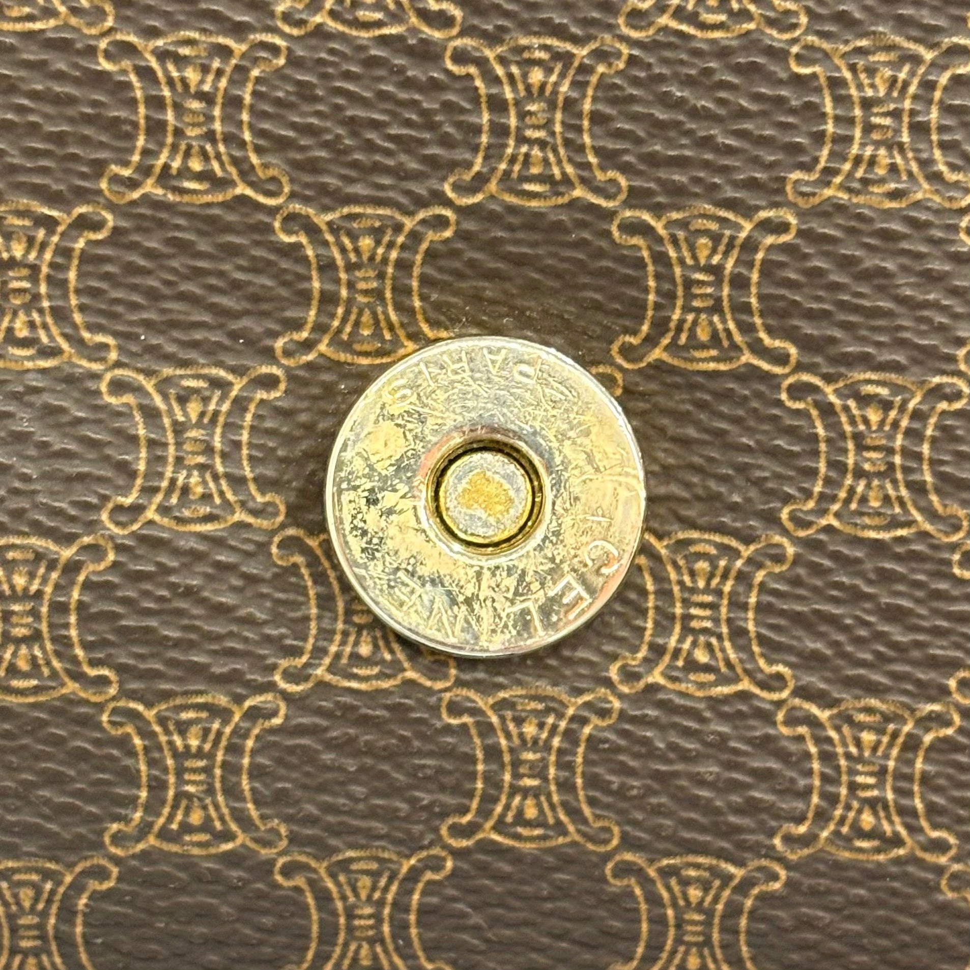 CELINE マカダム ショルダーバッグ