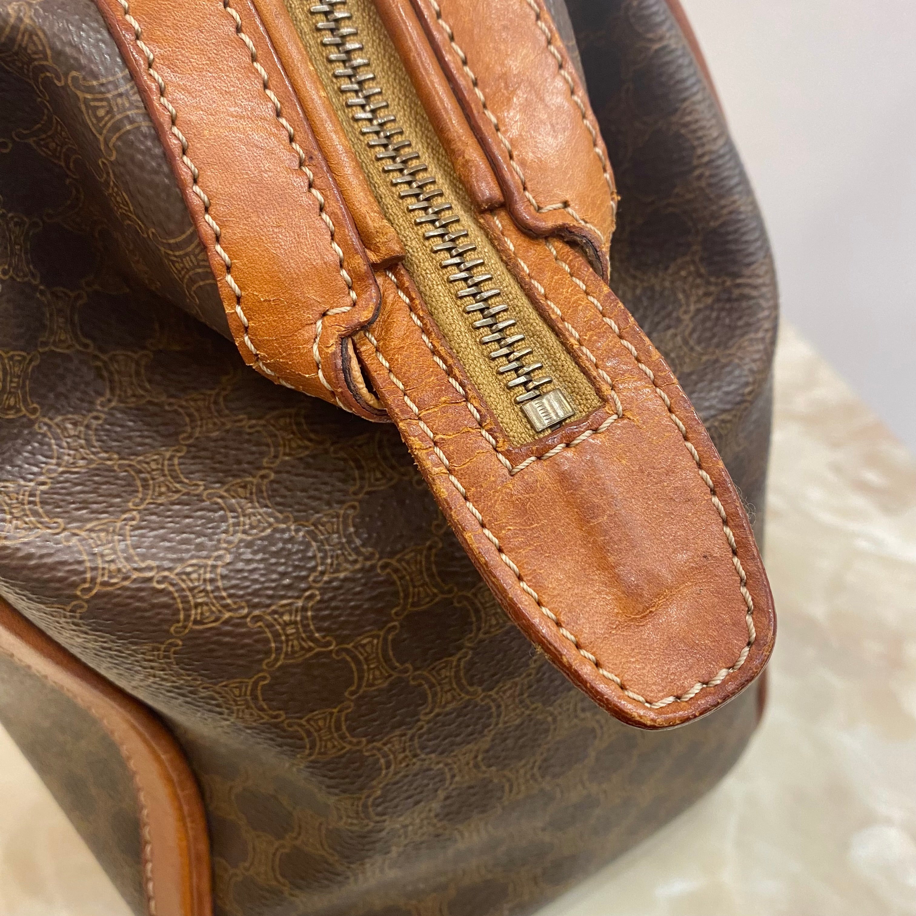 CELINE マカダム ハンドバッグ