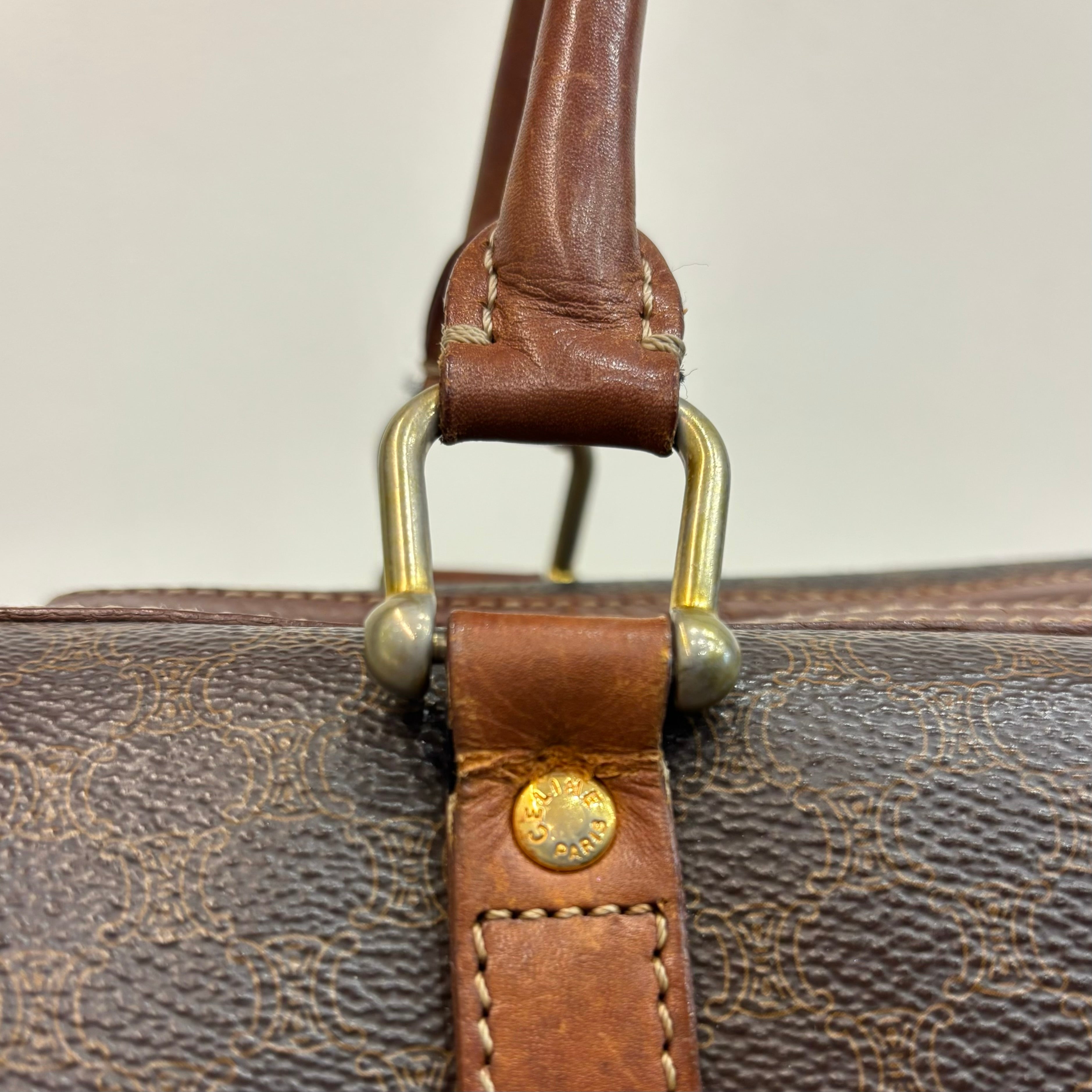 CELINE マカダム ボストンバッグ