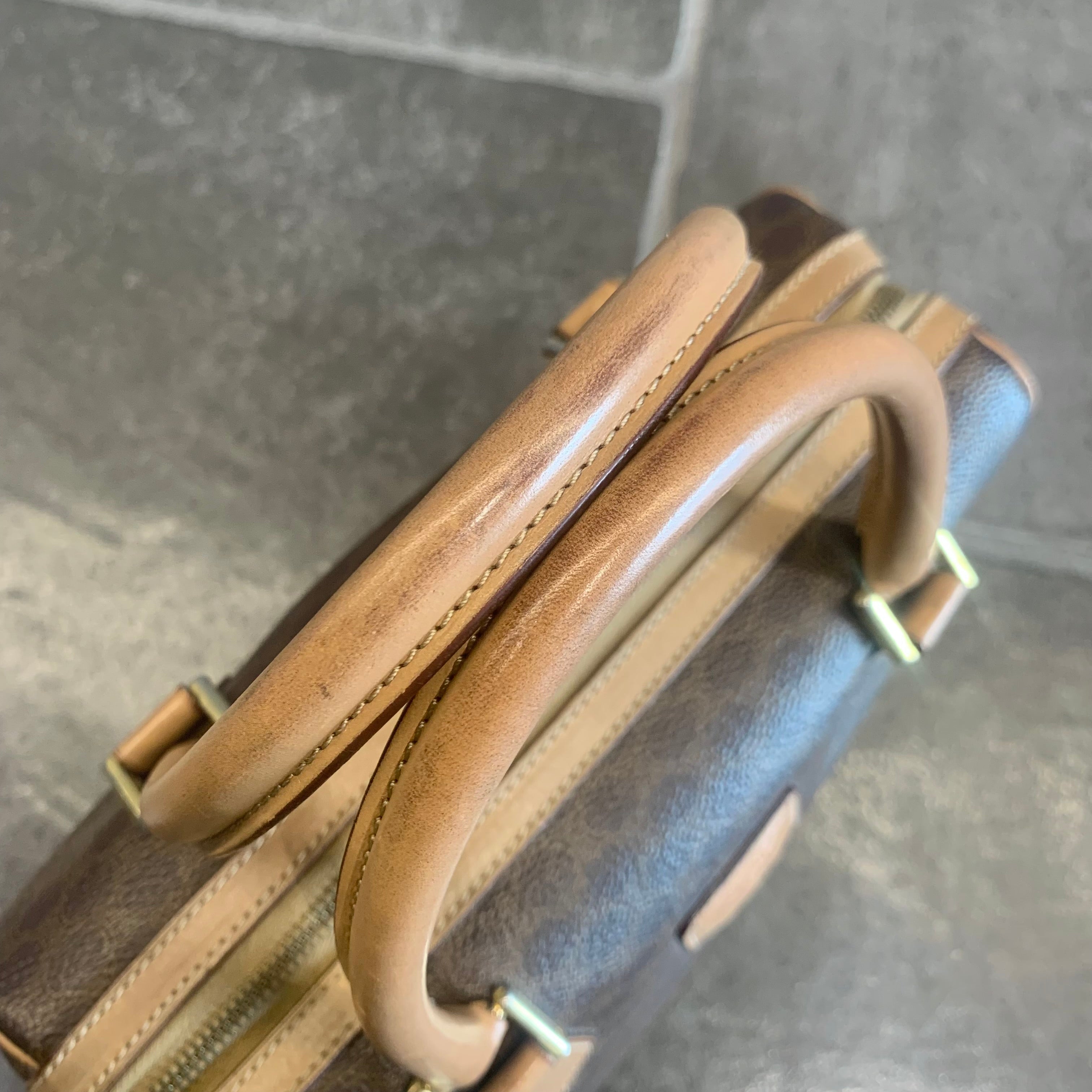 CELINE マカダム PVC/レザー ミニボストンバッグ