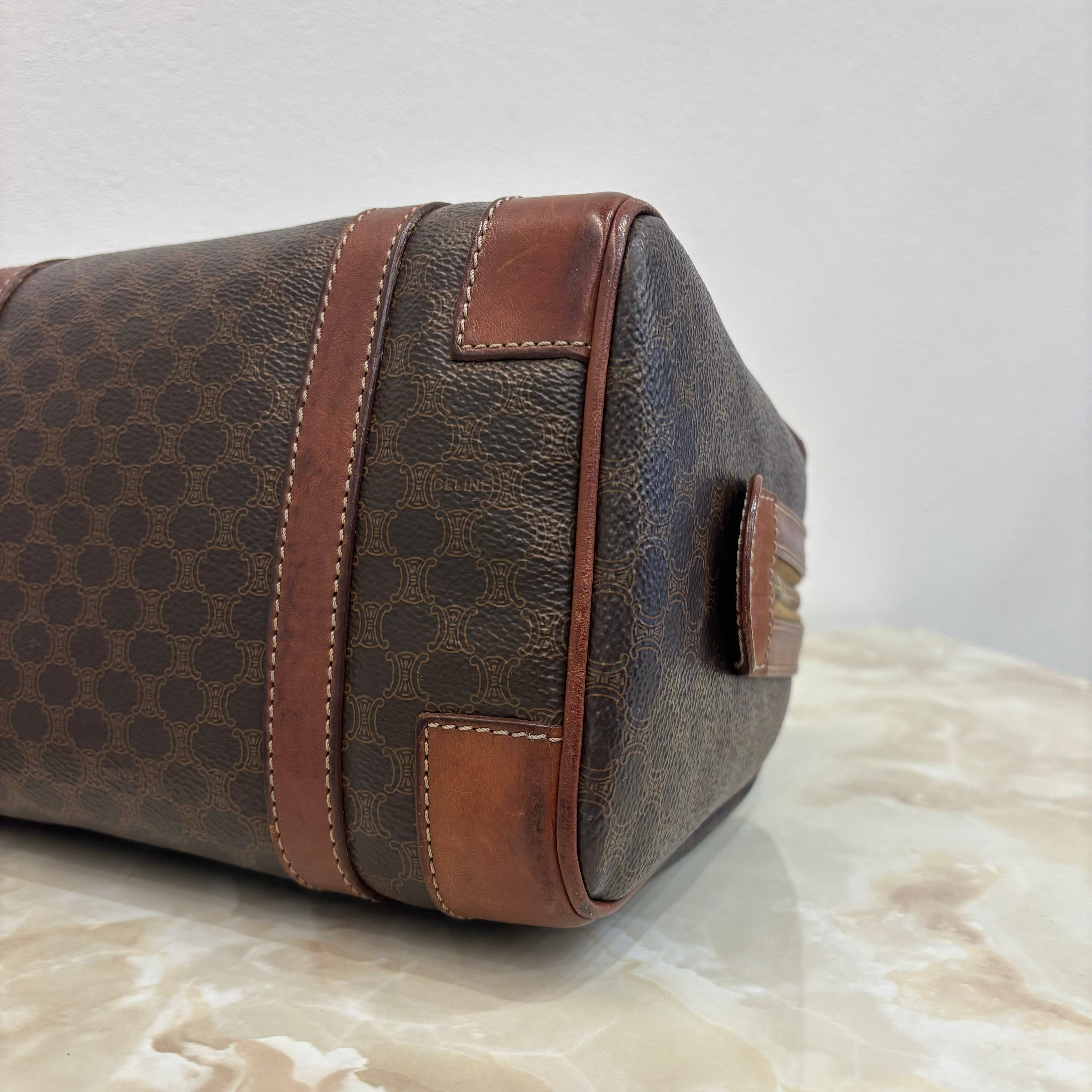 CELINE マカダム ボストンバッグ