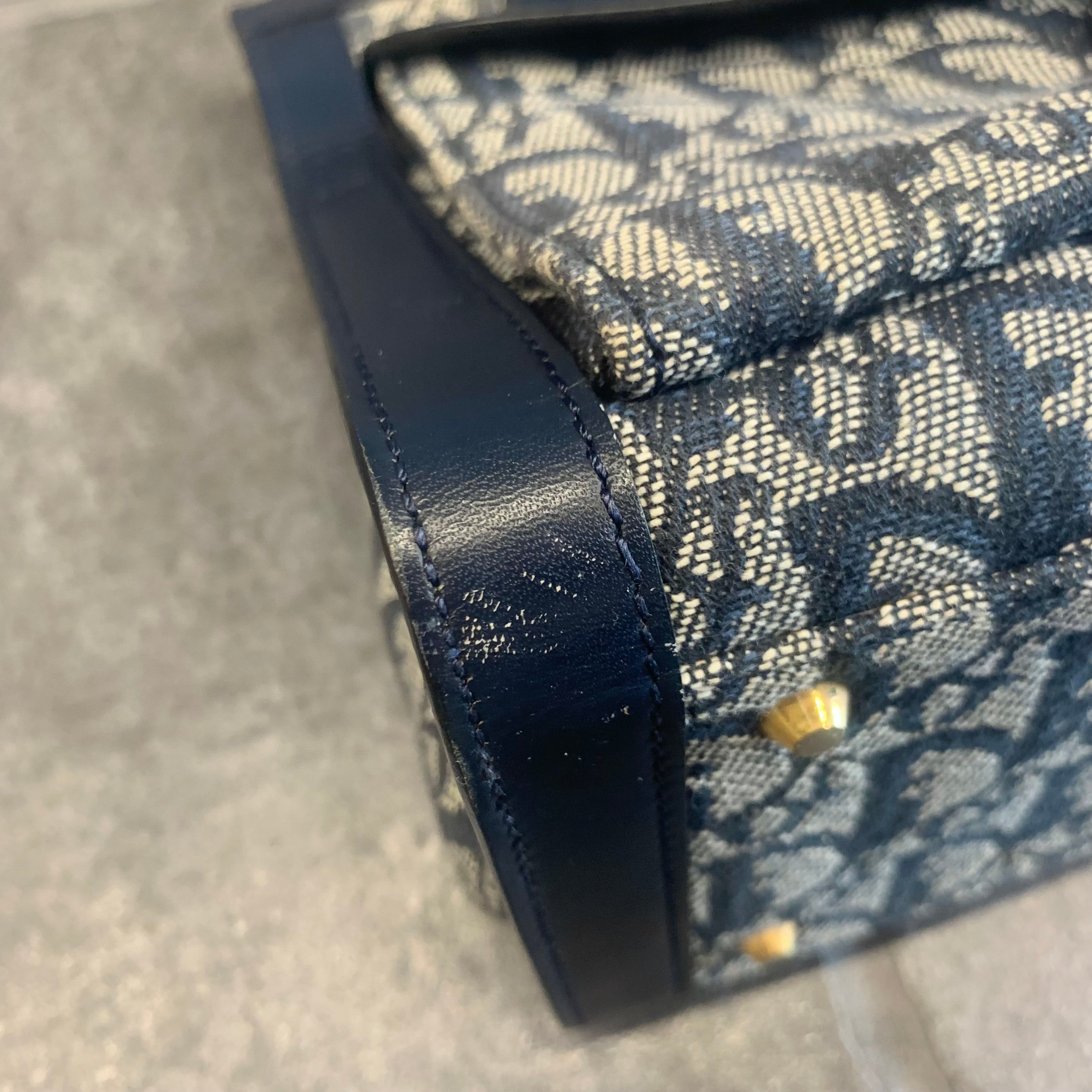 Dior トロッター キャンバス/レザー ハンドバッグ