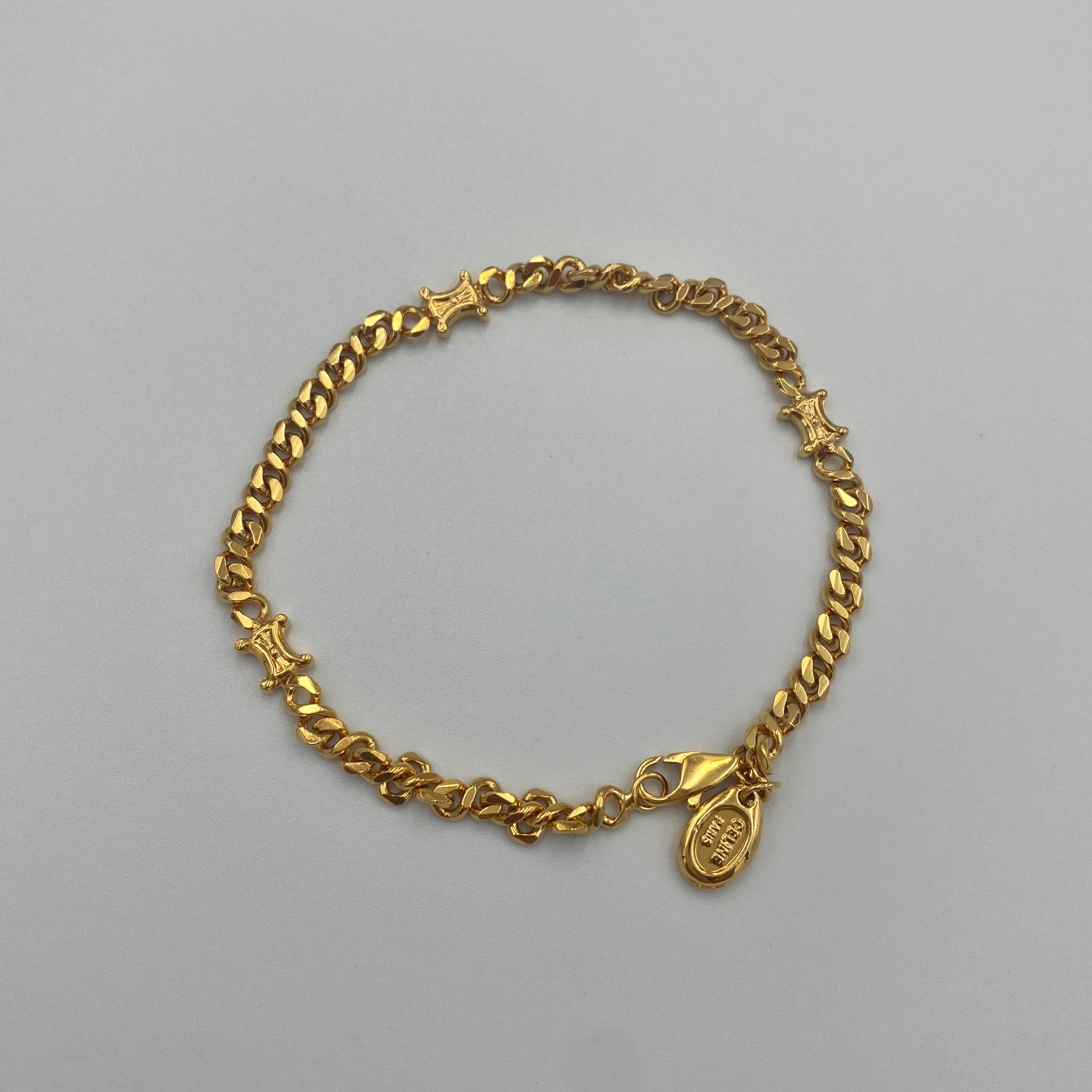 CELINE マカダム 喜平 ブレスレット