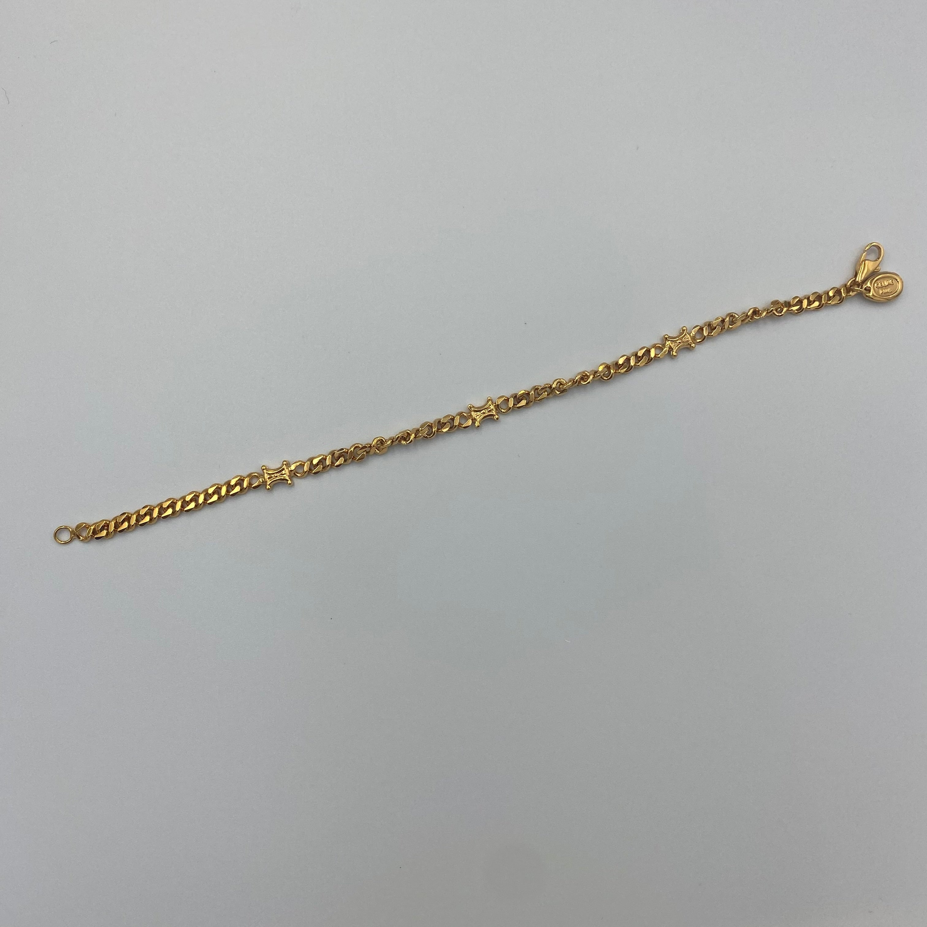 CELINE マカダム 喜平 ブレスレット