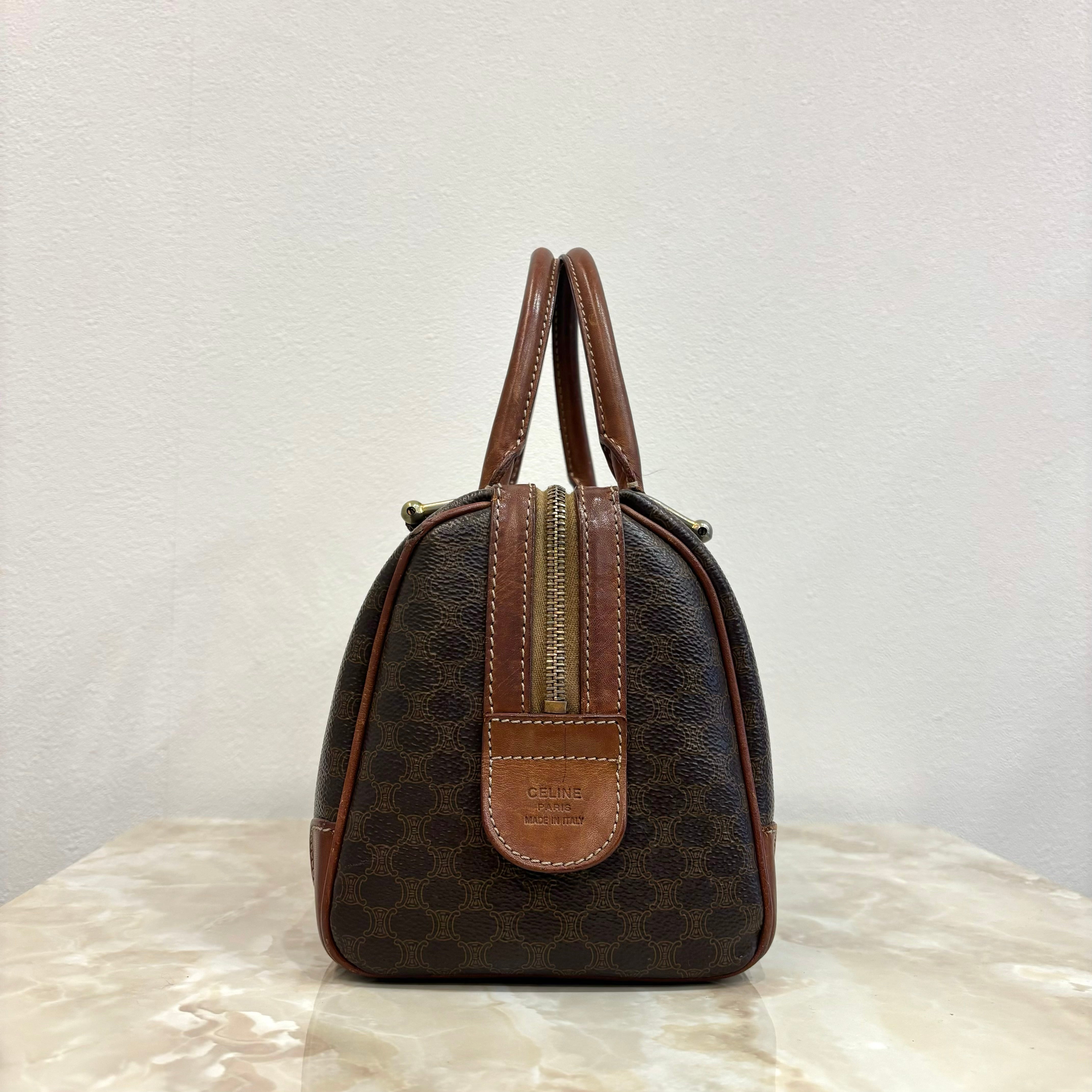 CELINE マカダム ボストンバッグ