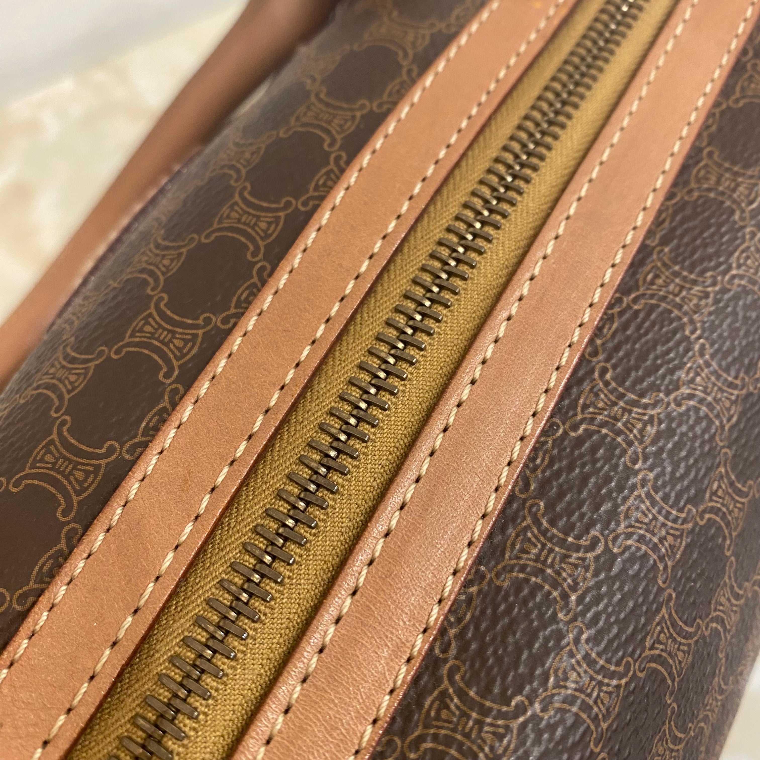 CELINE マカダム ミニボストンバッグ