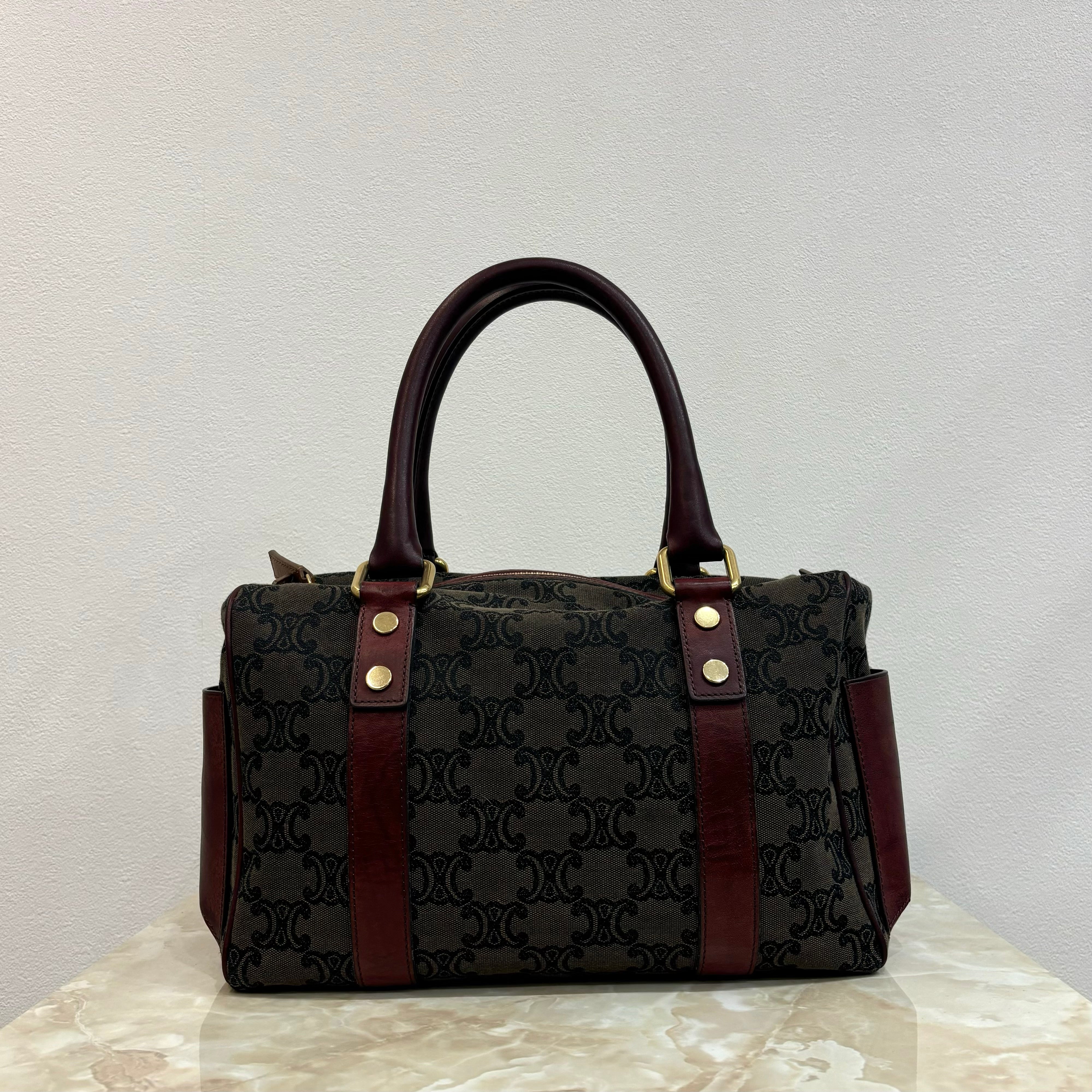 CELINE マカダム ハンドバッグ