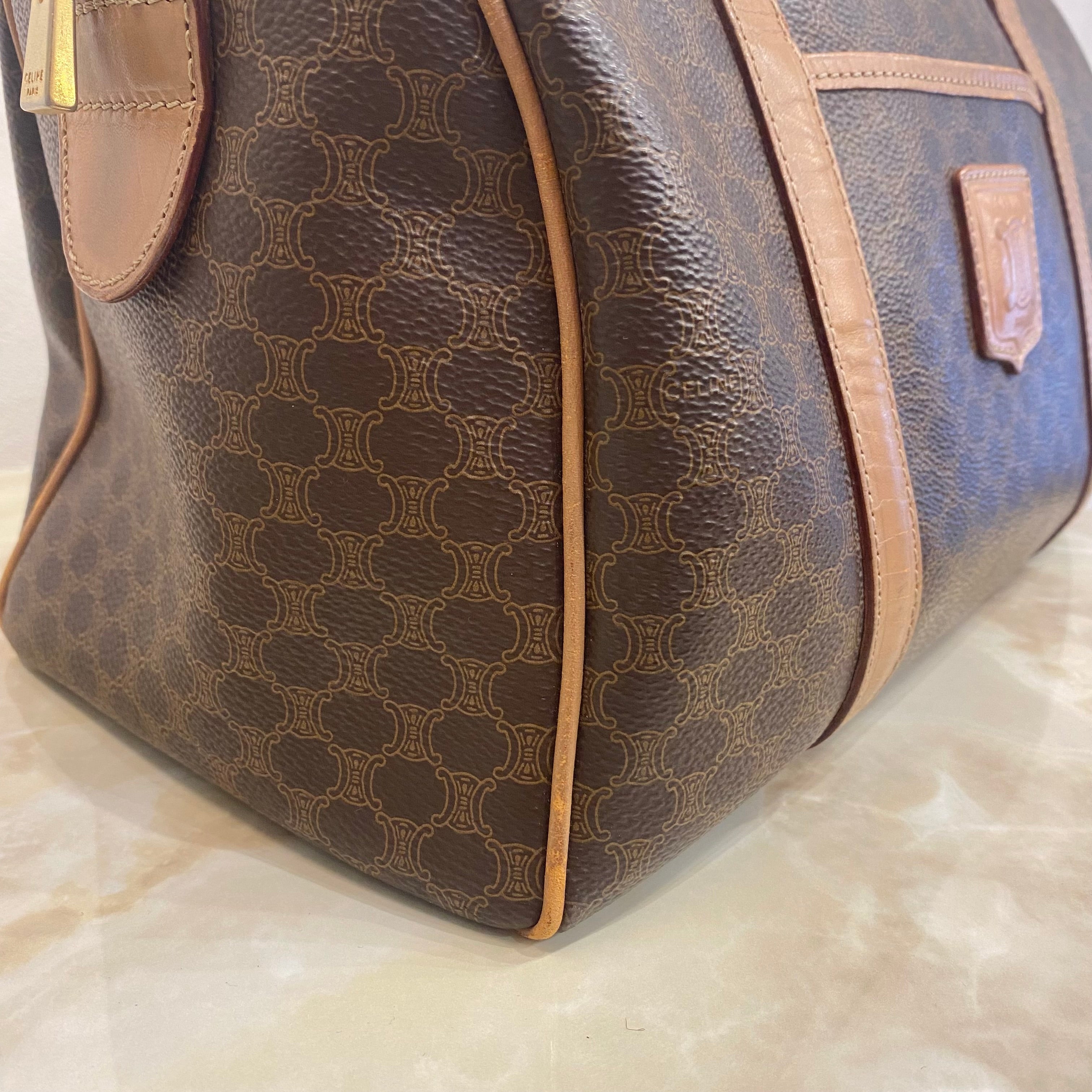 CELINE マカダム ボストンバッグ