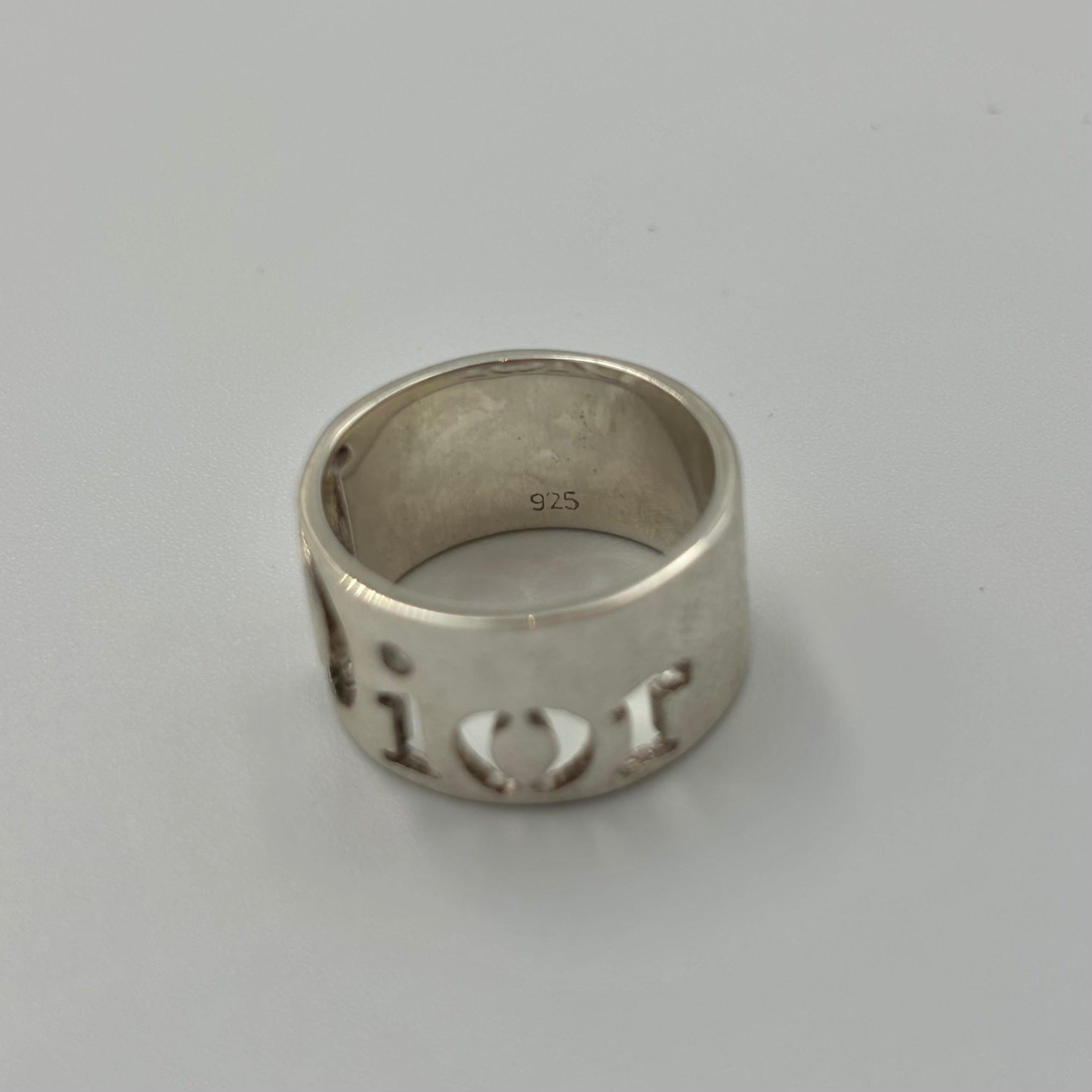 Dior ロゴ リング 925