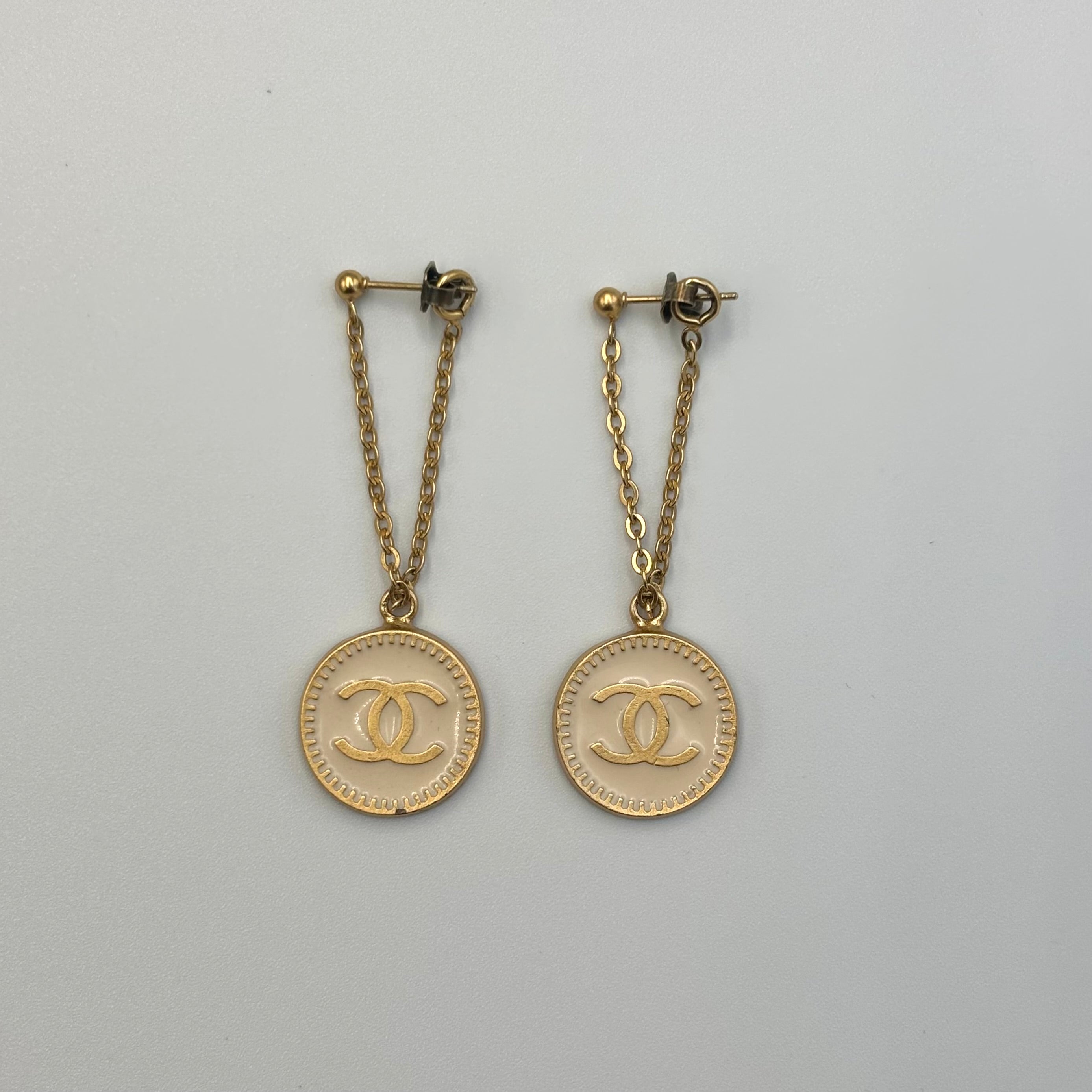 CHANEL ココマーク チェーン ピアス