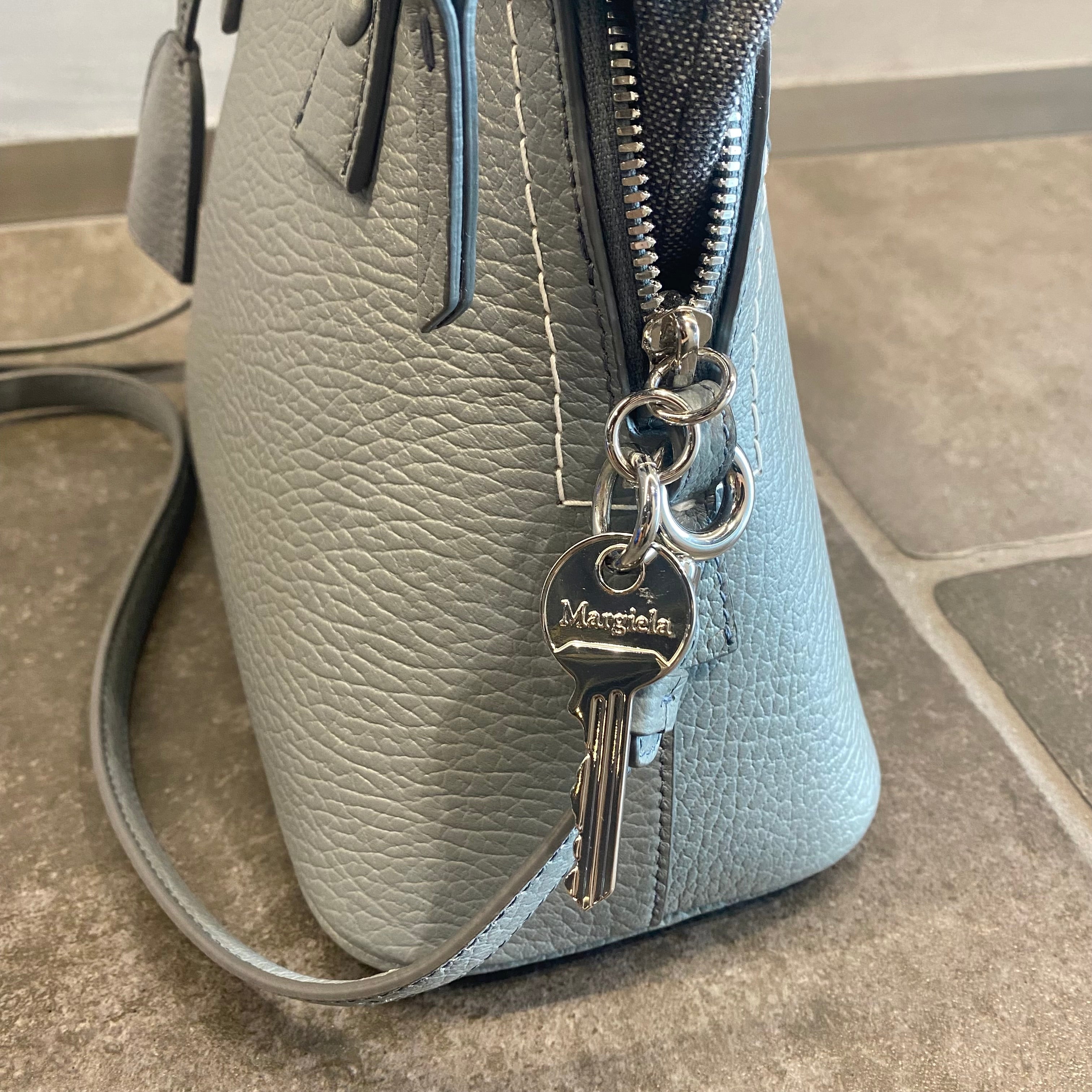 Maison Margiela 5ACミニ レザー/キャンバス 2wayバッグ