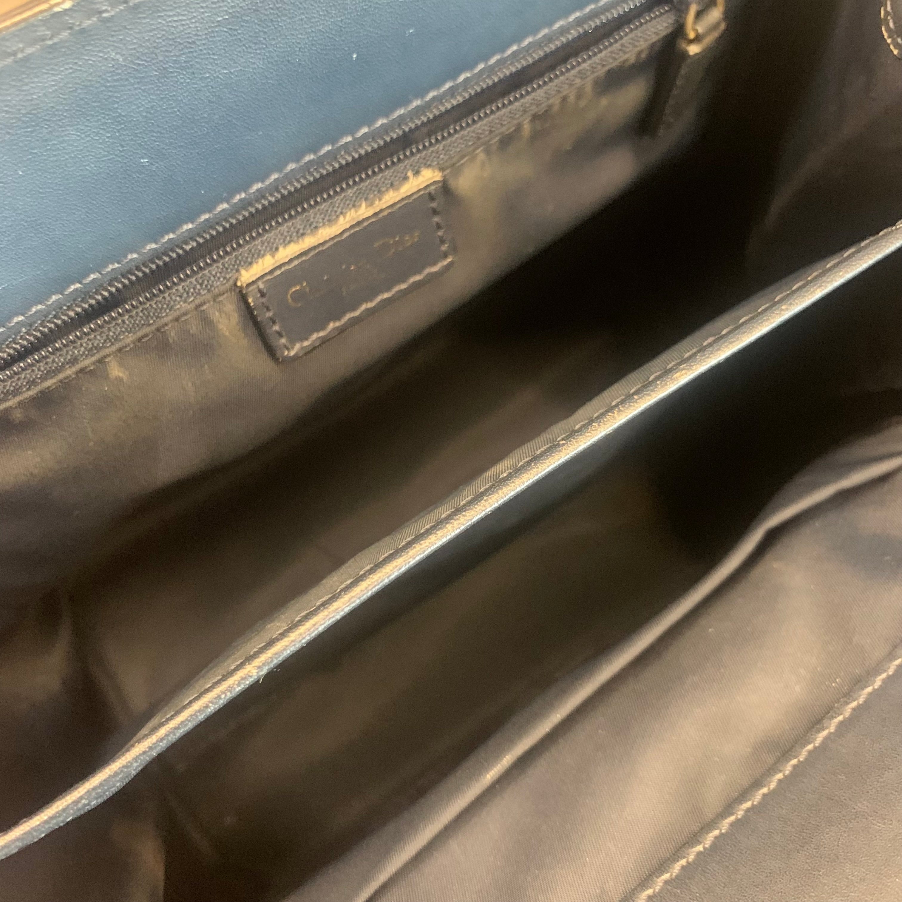 Dior トロッター キャンバス/レザー ハンドバッグ