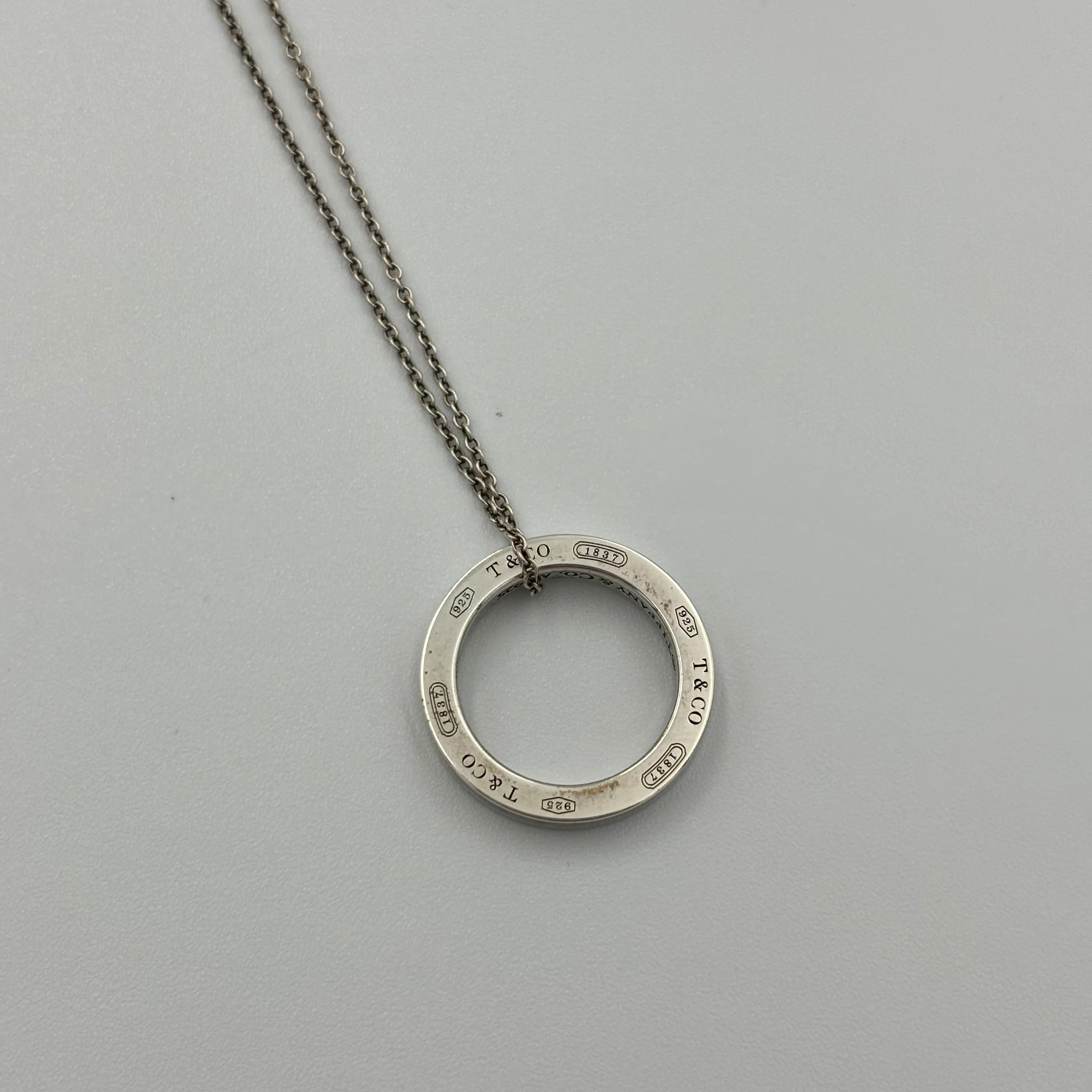 Tiffany&Co. ナロー 1837 サークル ネックレス