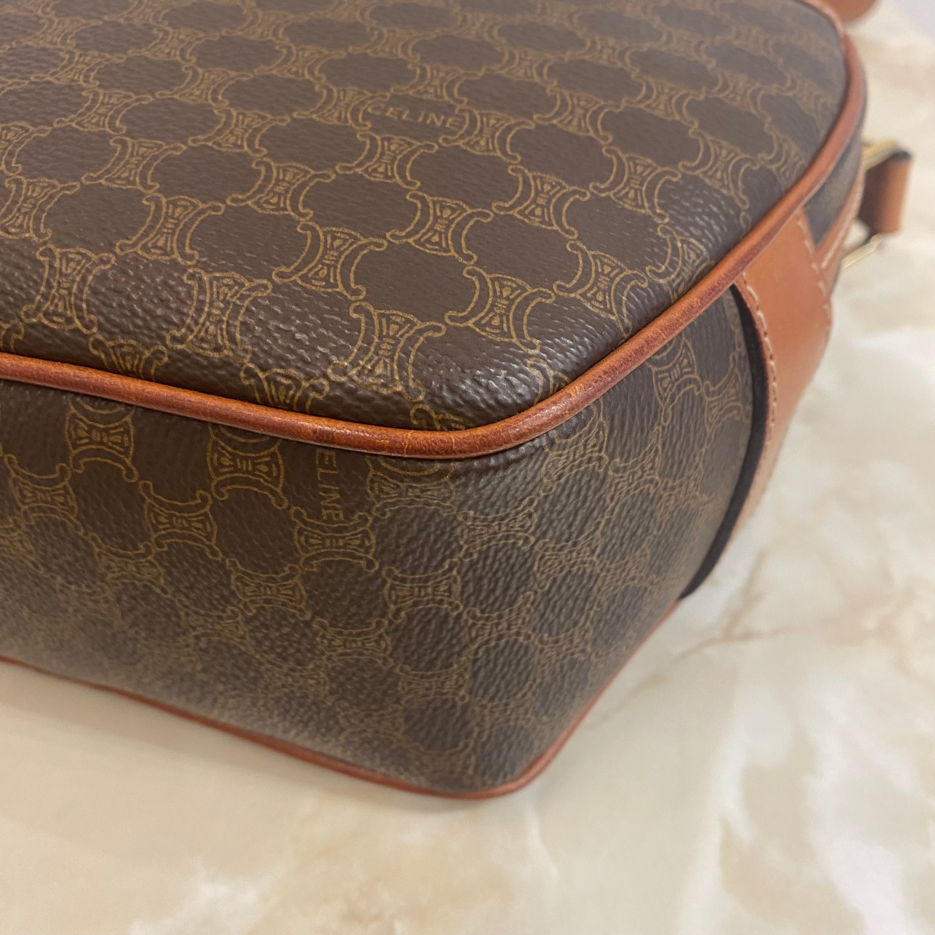 CELINE マカダム ショルダーバッグ