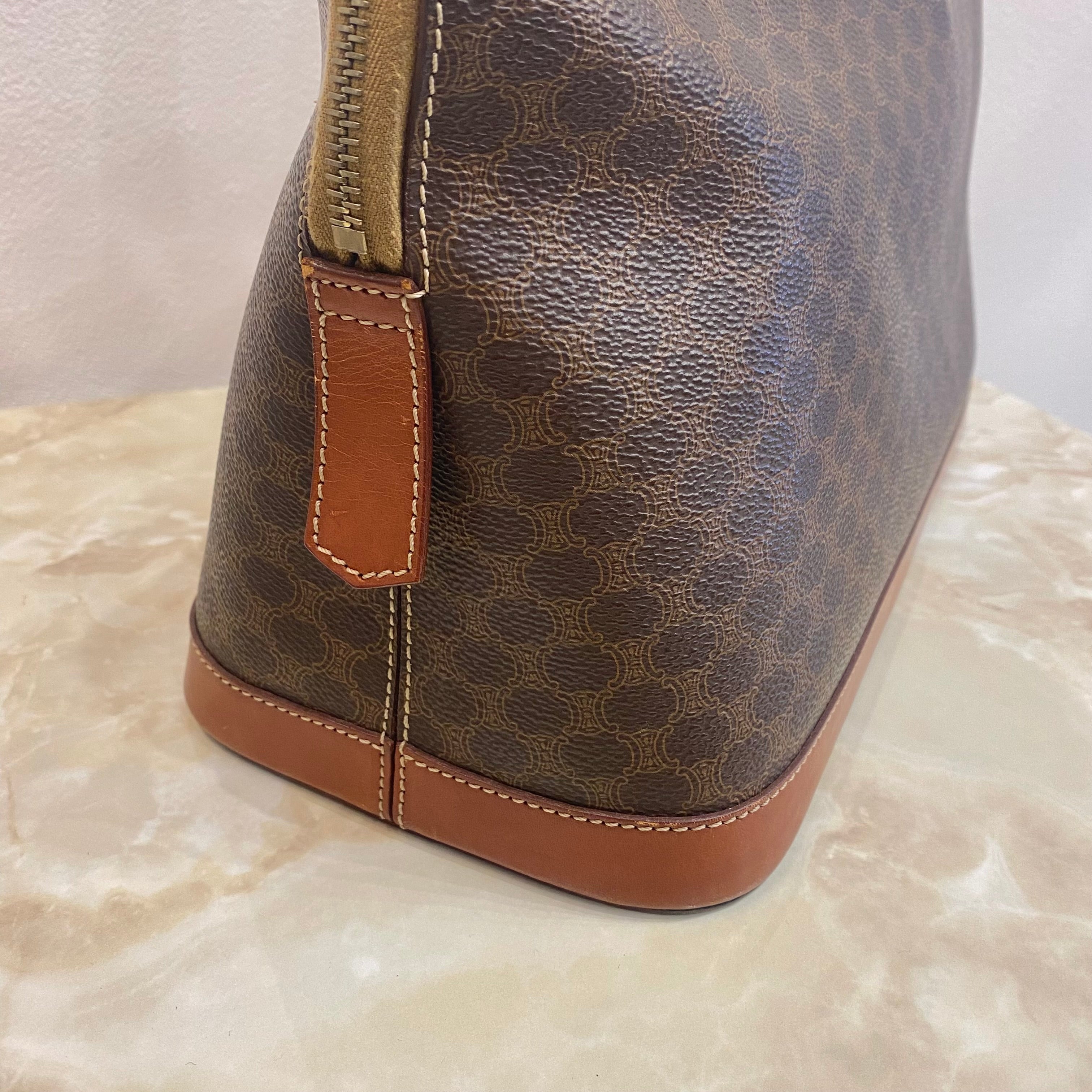 CELINE マカダム ボリード型ハンドバッグ