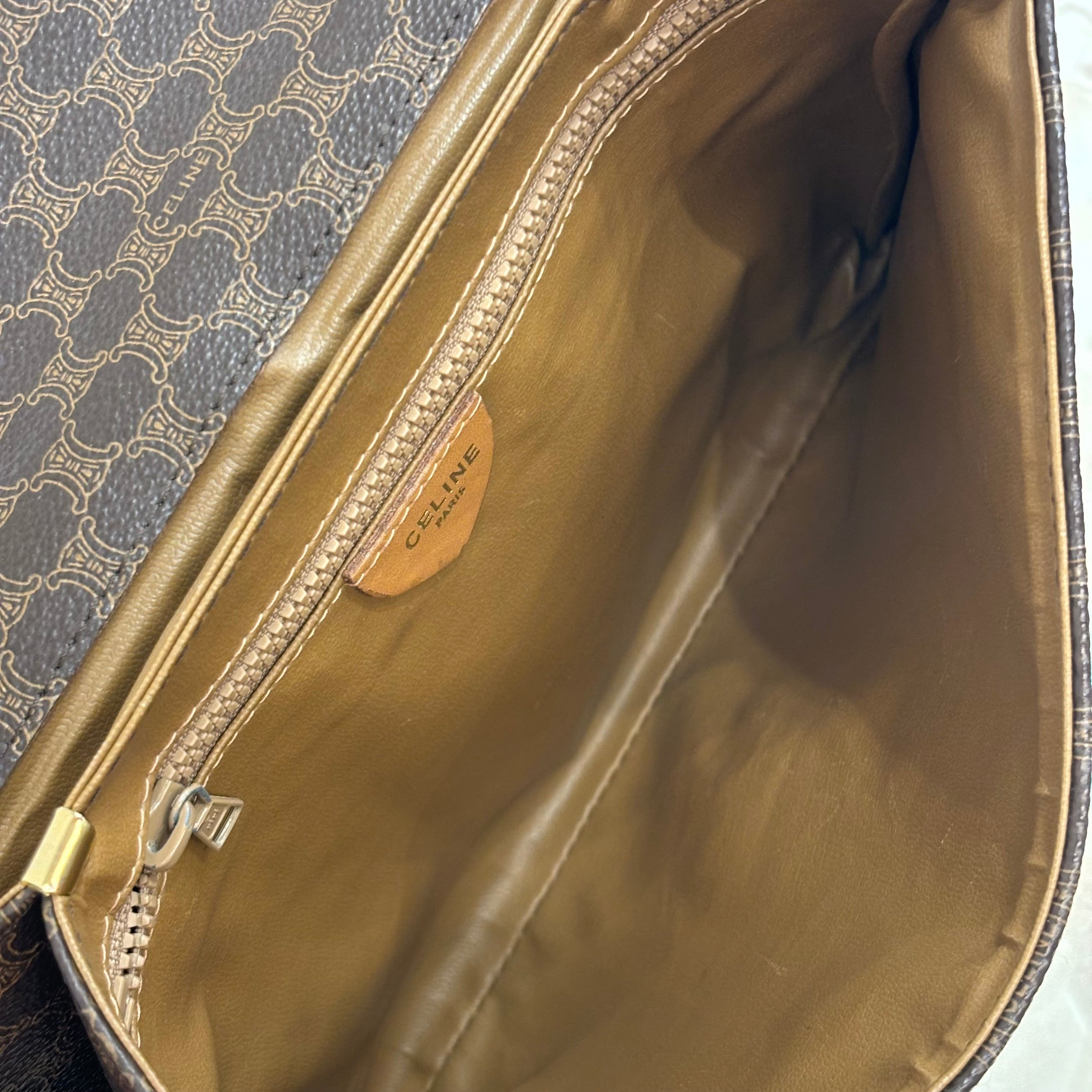 CELINE マカダム ショルダーバッグ