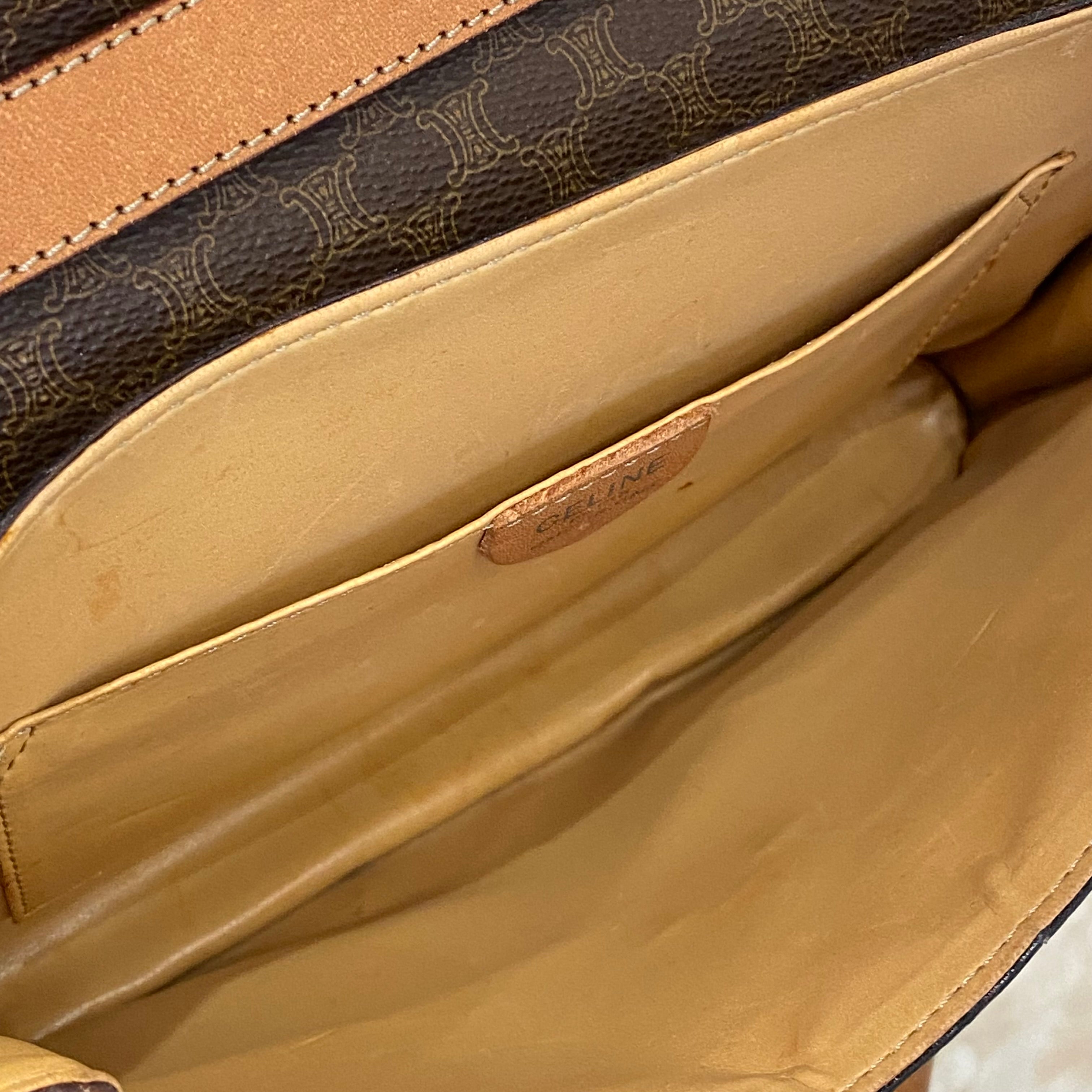 CELINE マカダム メダリオン ショルダーバッグ