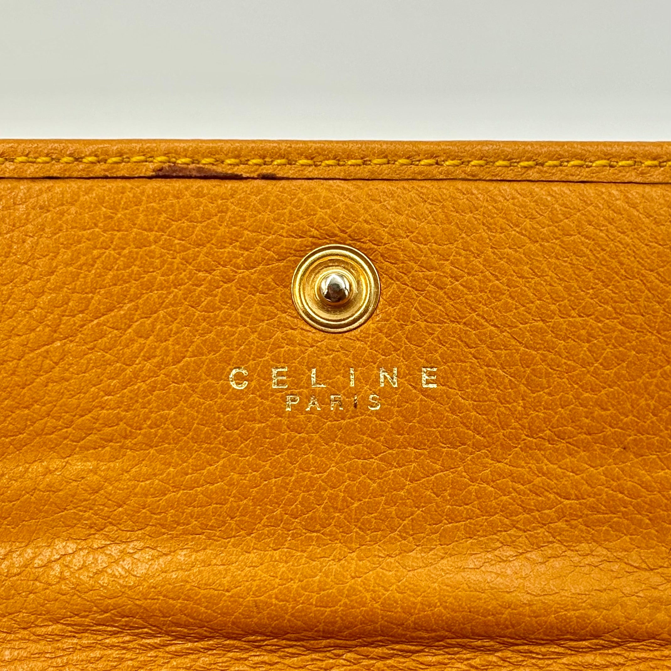 CELINE サークルロゴ レザー ミニウォレット