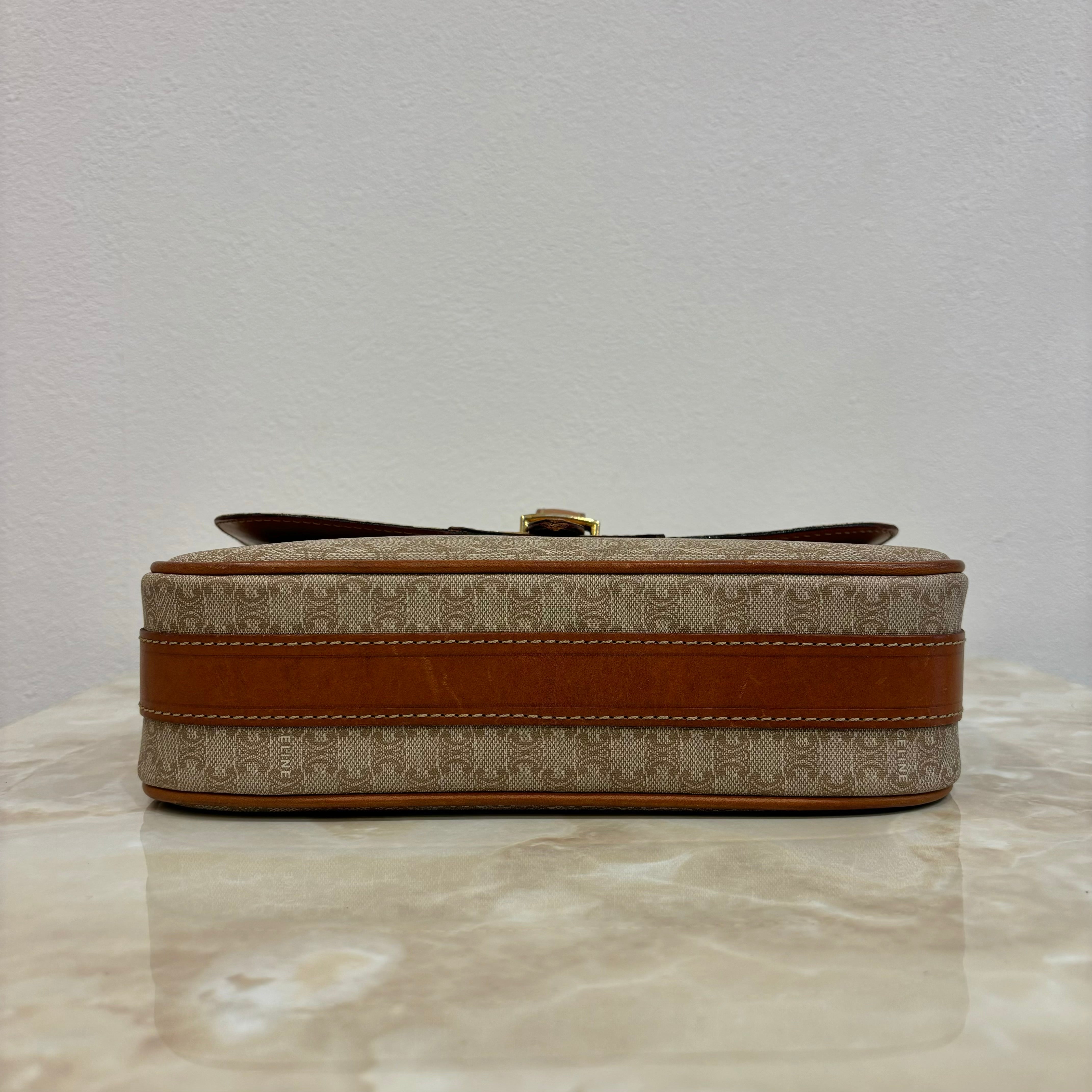 CELINE マカダム ショルダーバッグ