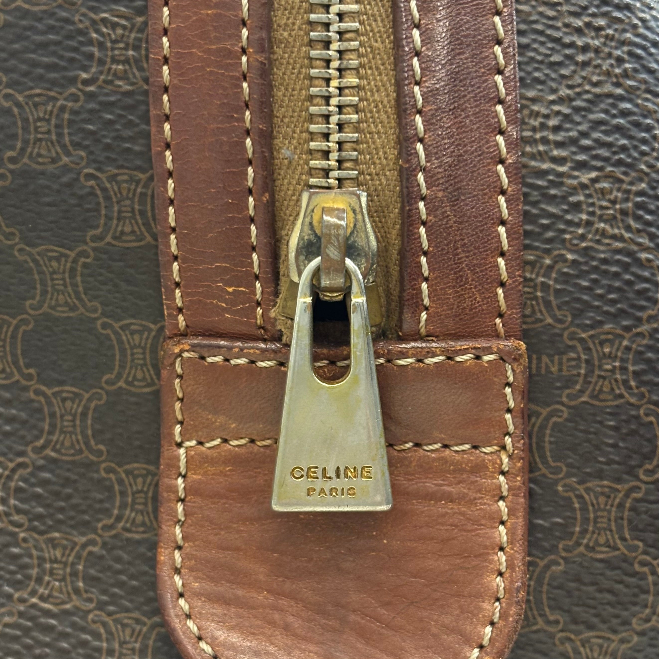 CELINE マカダム ボストンバッグ