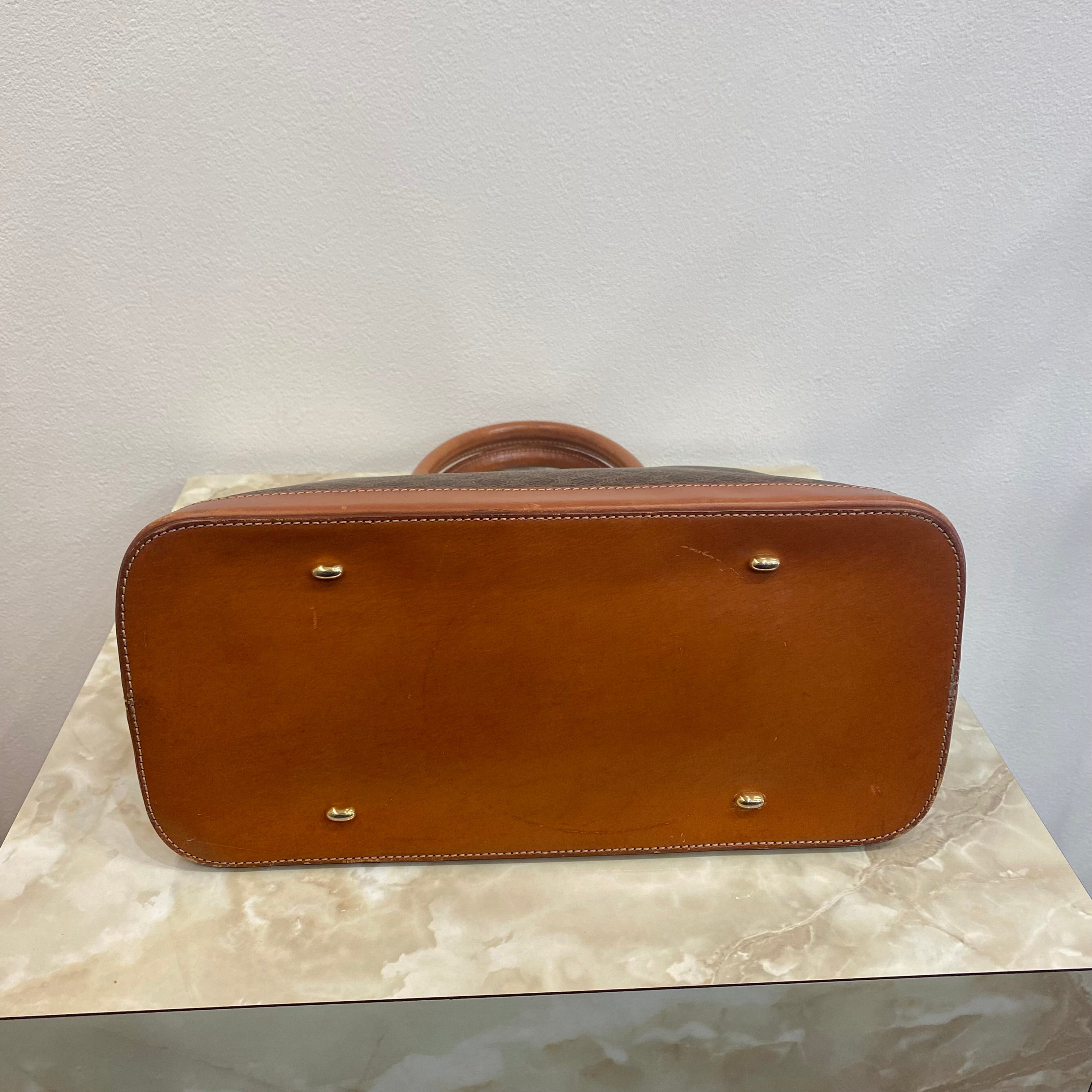 CELINE マカダム ボリード型ハンドバッグ