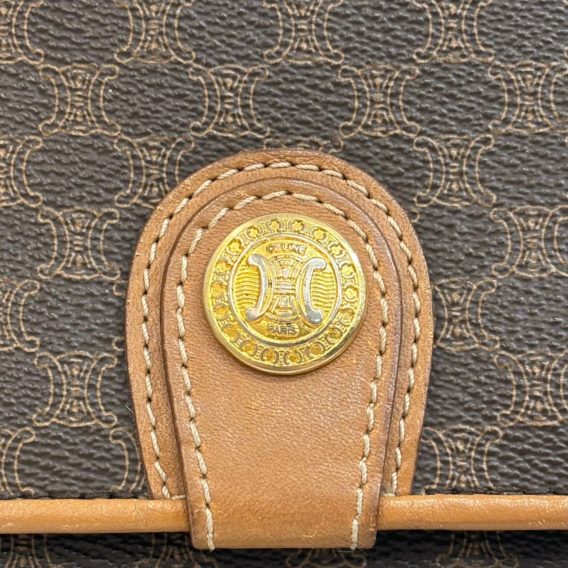 CELINE マカダム ショルダーバッグ