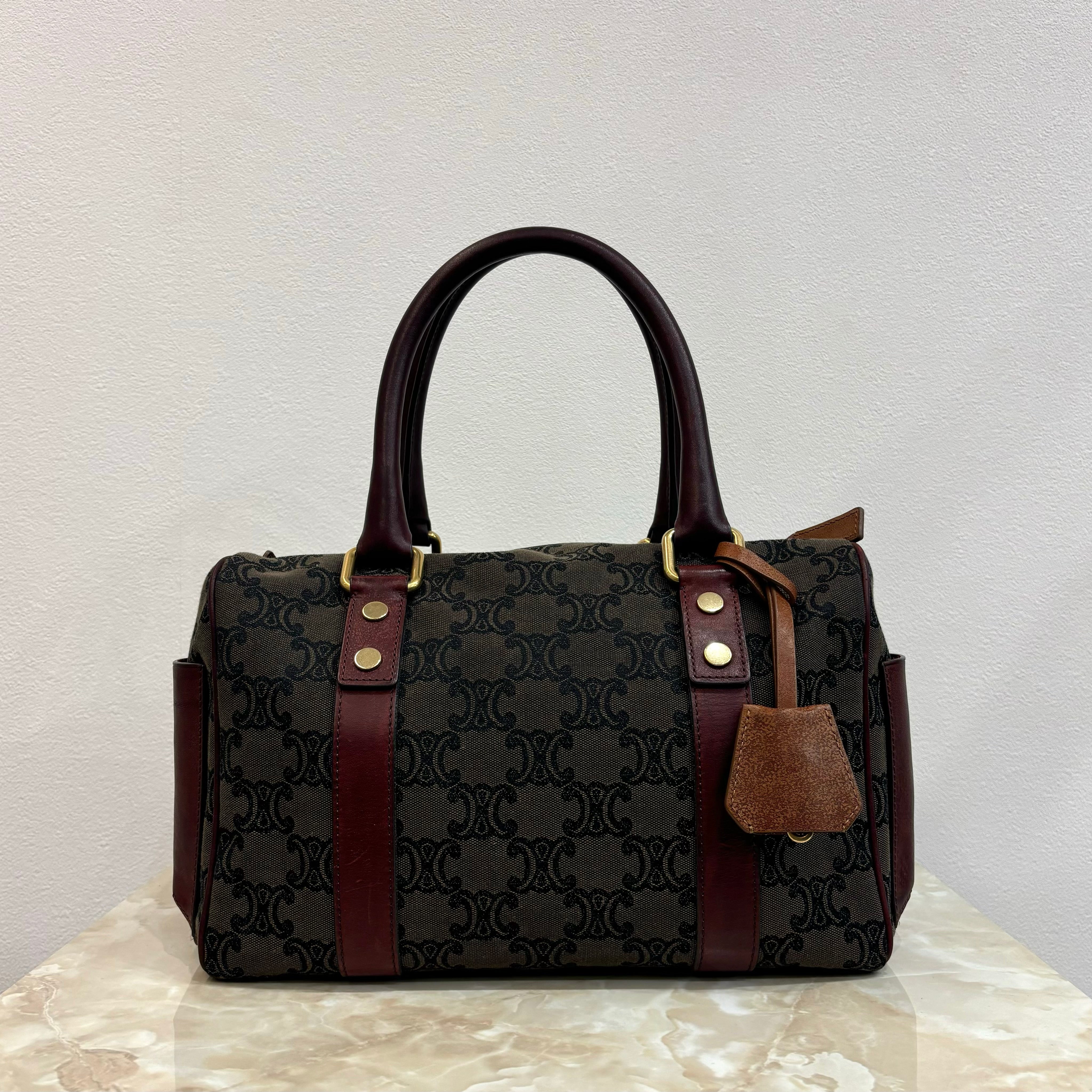 CELINE マカダム ハンドバッグ