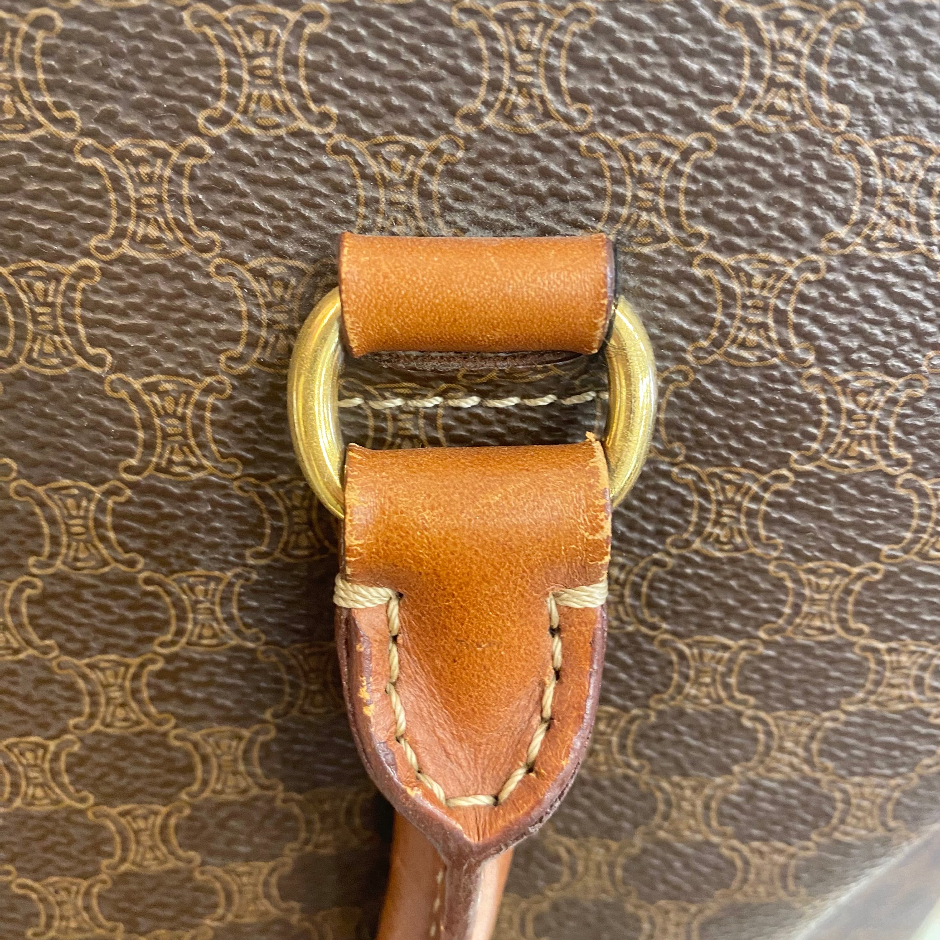 CELINE マカダム ボリード型ハンドバッグ