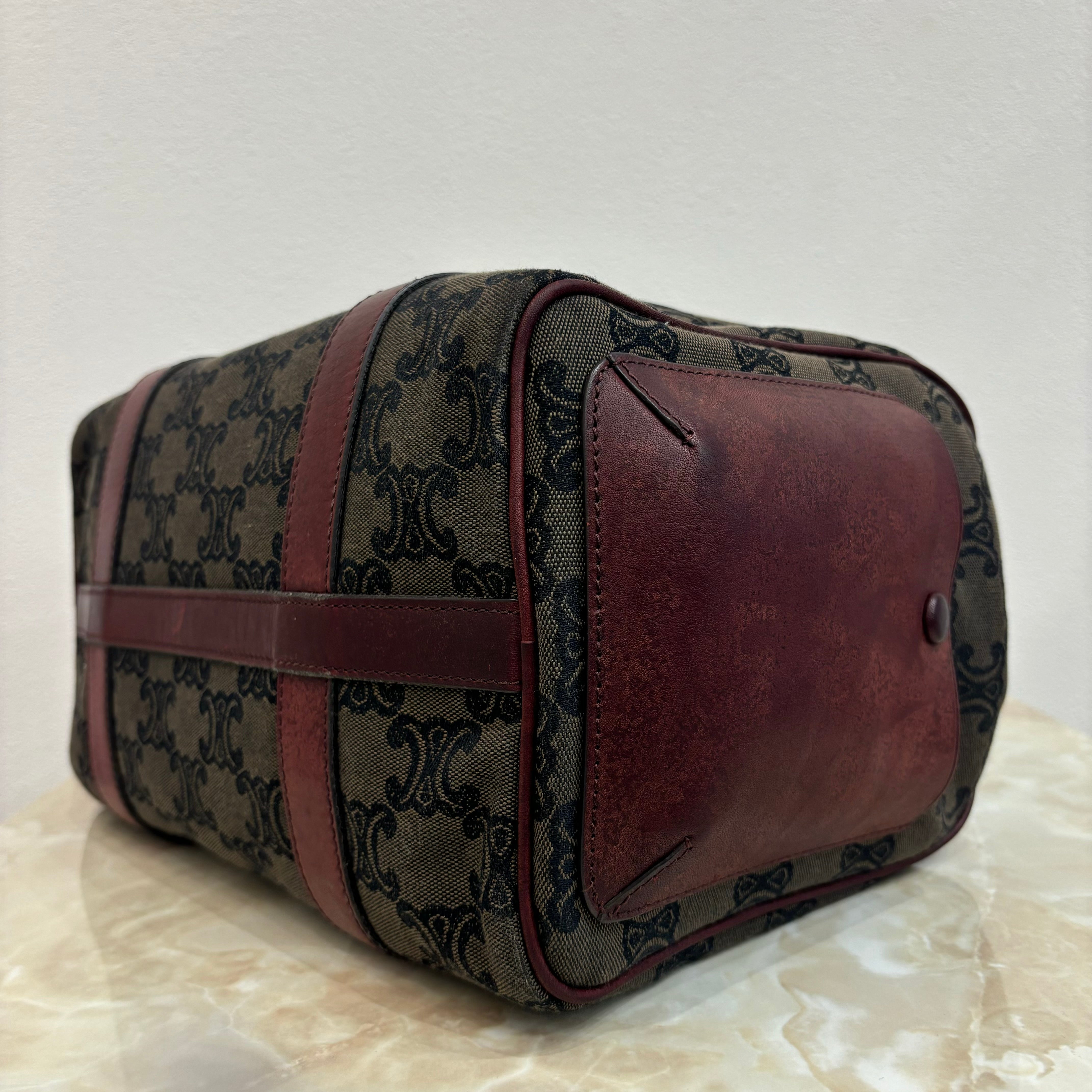 CELINE マカダム ハンドバッグ