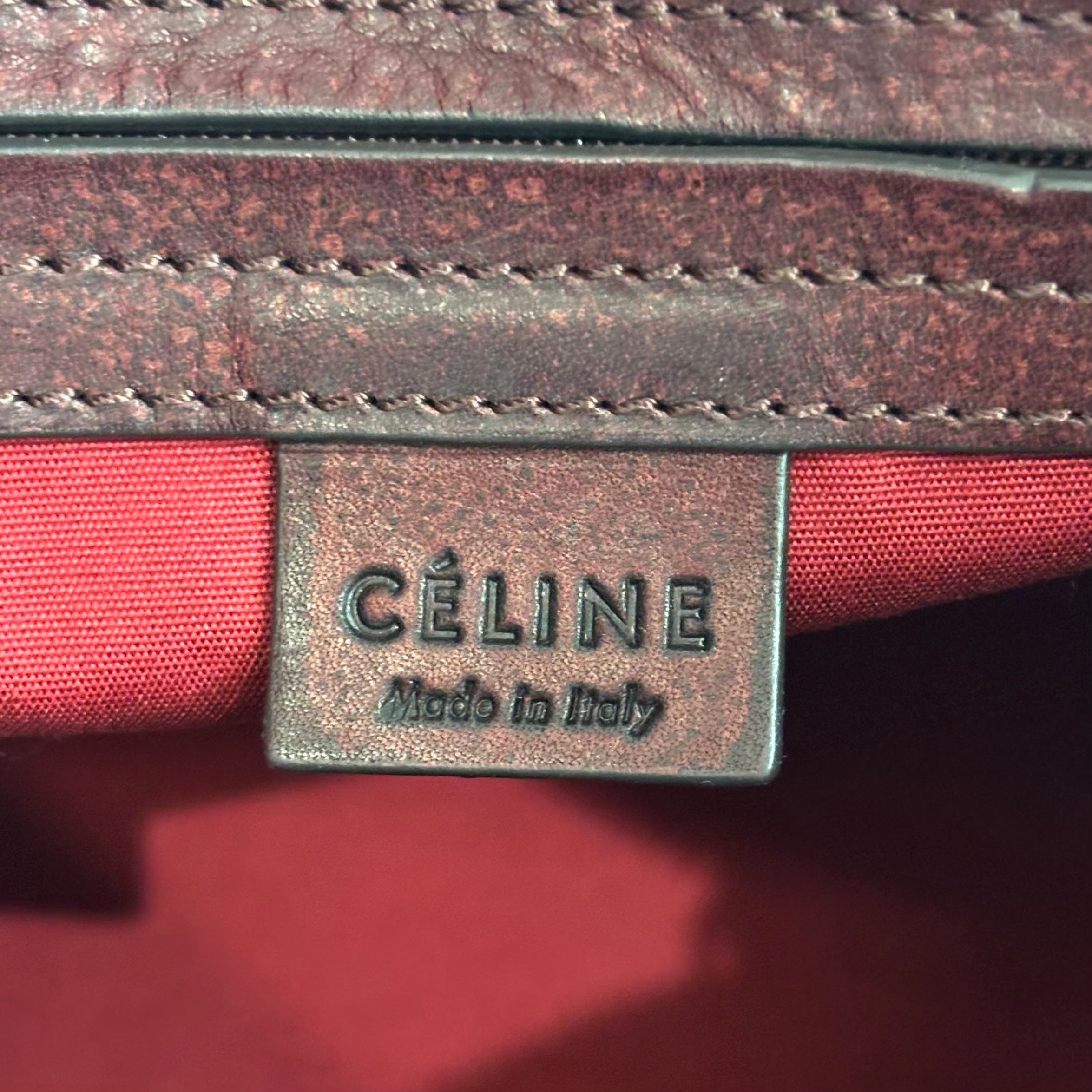 CELINE マカダム ハンドバッグ