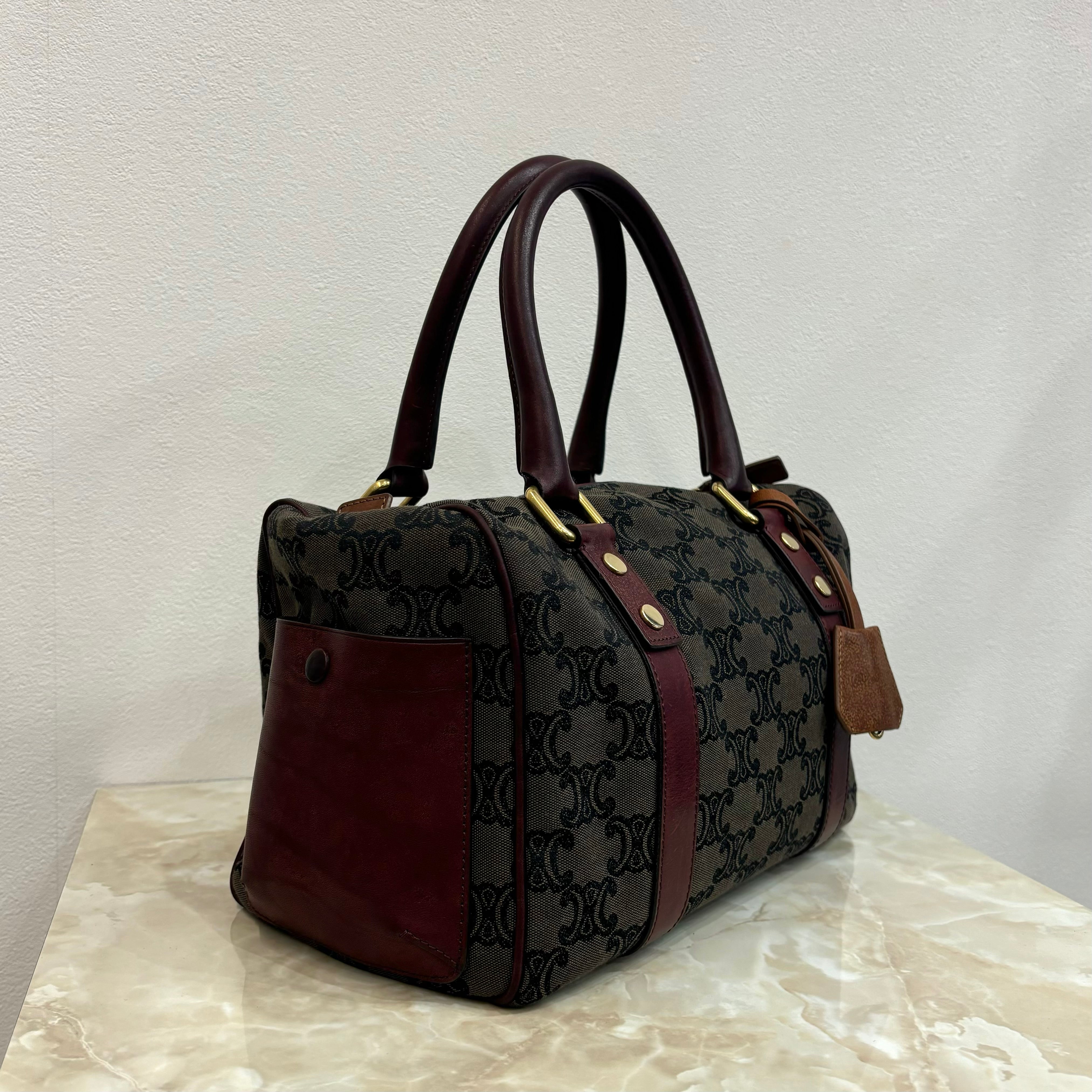 CELINE マカダム ハンドバッグ