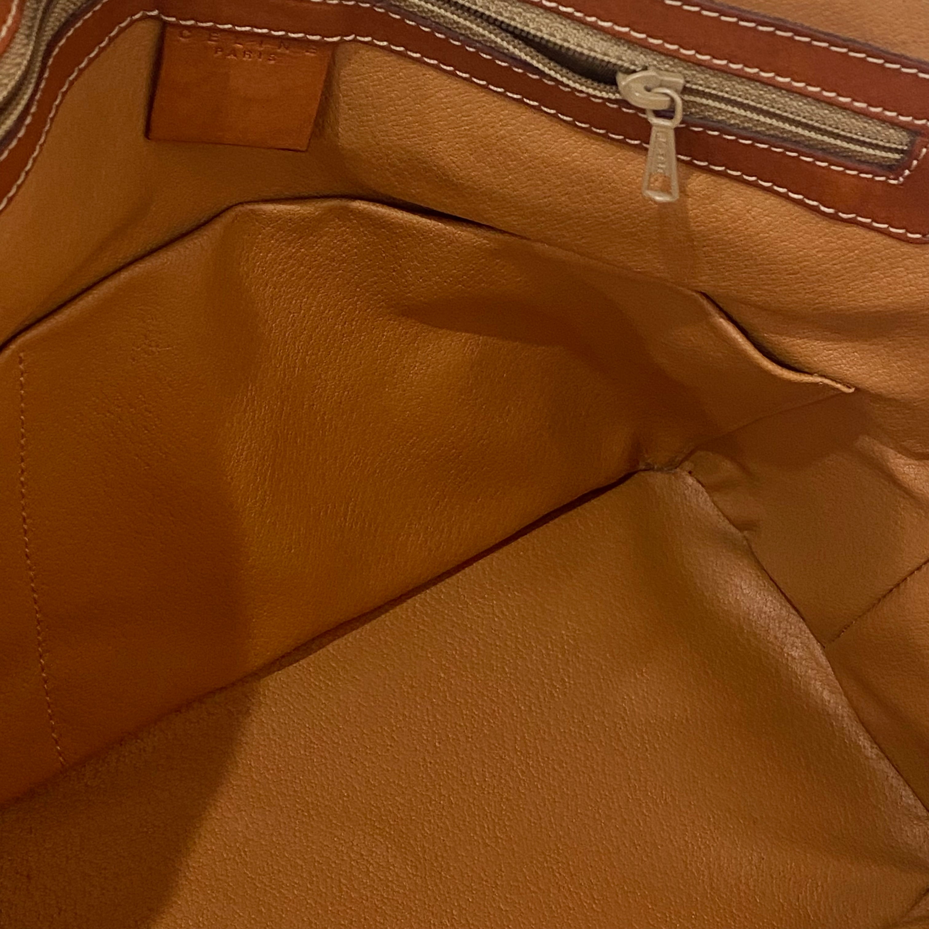 CELINE マカダム ボリード型ハンドバッグ