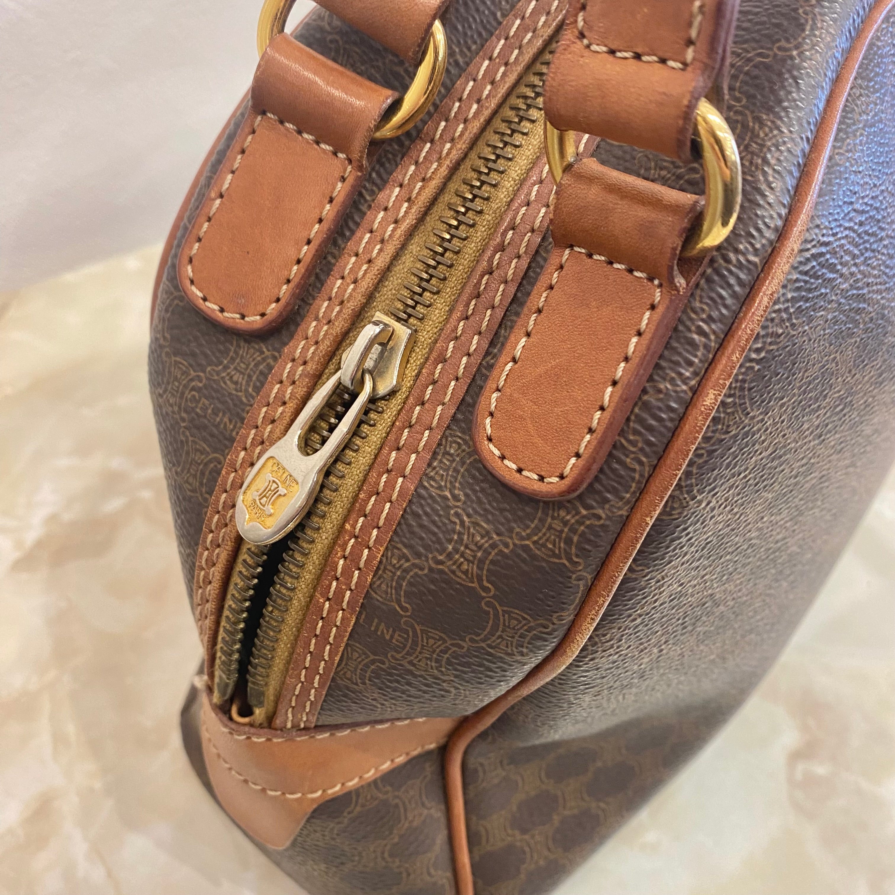 CELINE マカダムハンドバッグ