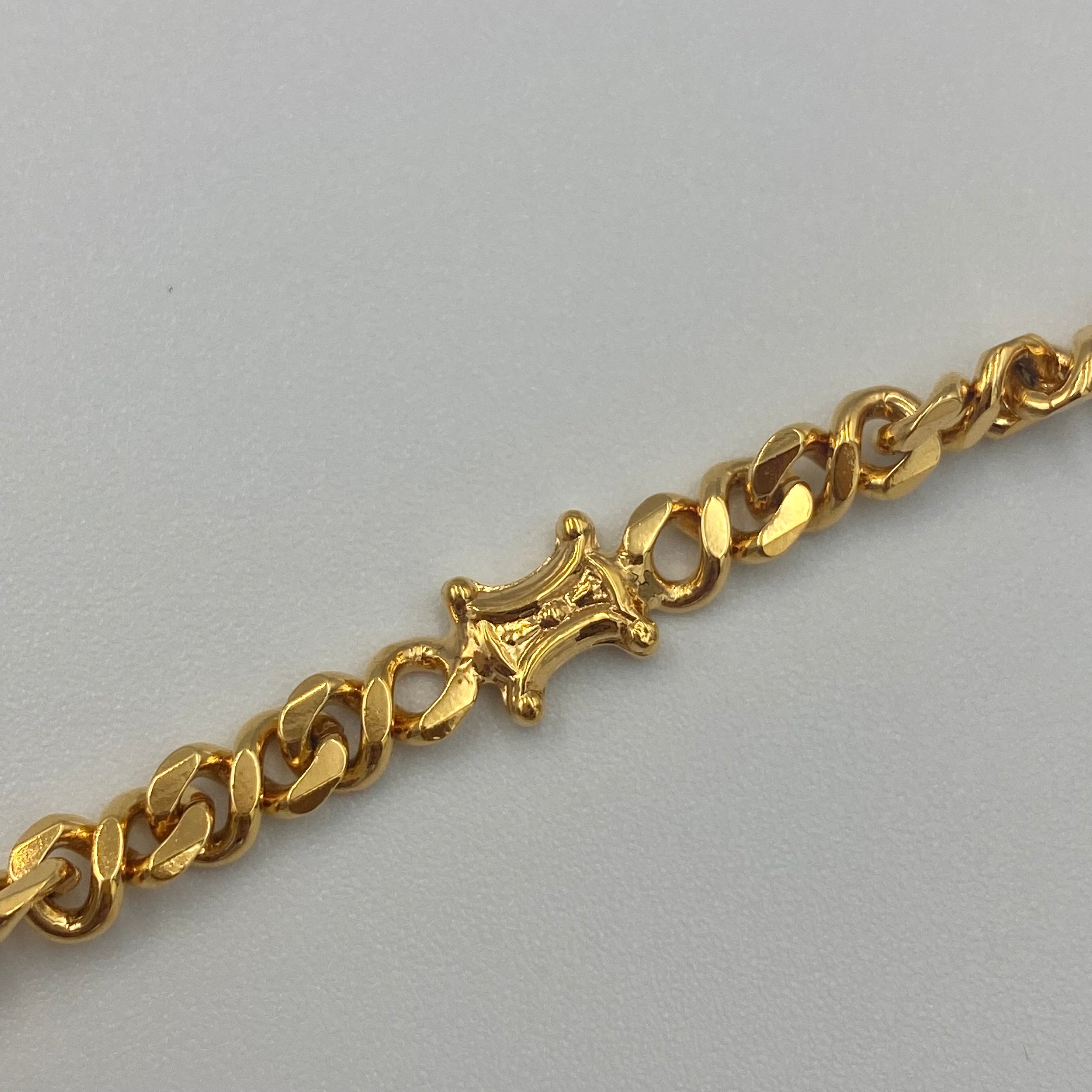 CELINE マカダム 喜平 ブレスレット