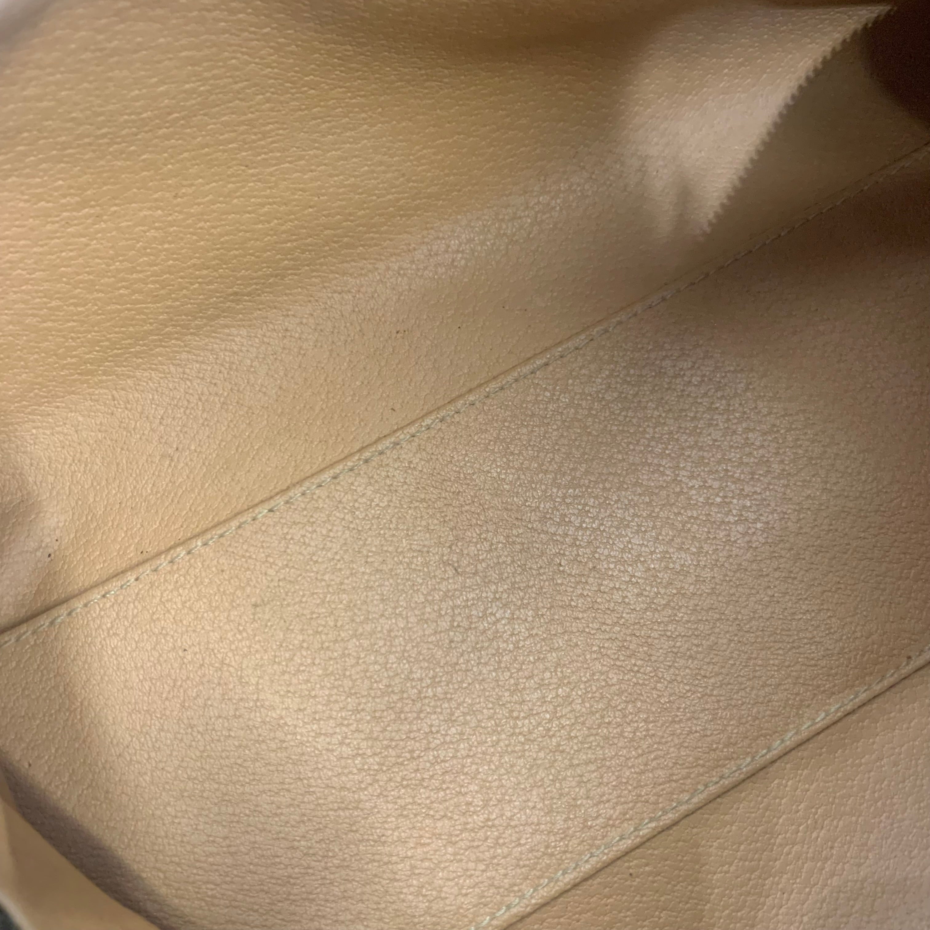 CELINE マカダム PVC/レザー ミニボストンバッグ