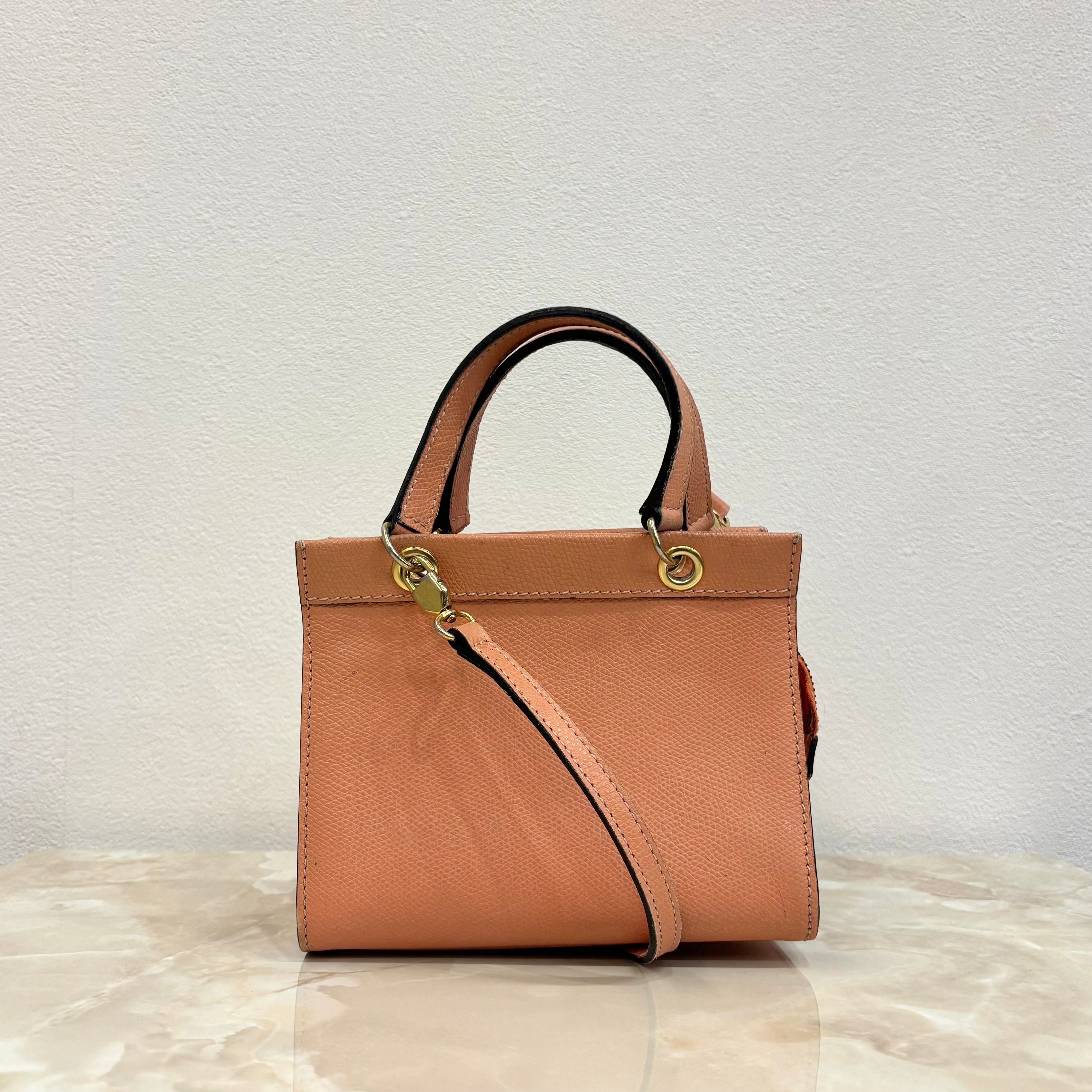 CELINE レザー ミニ2WAYバッグ