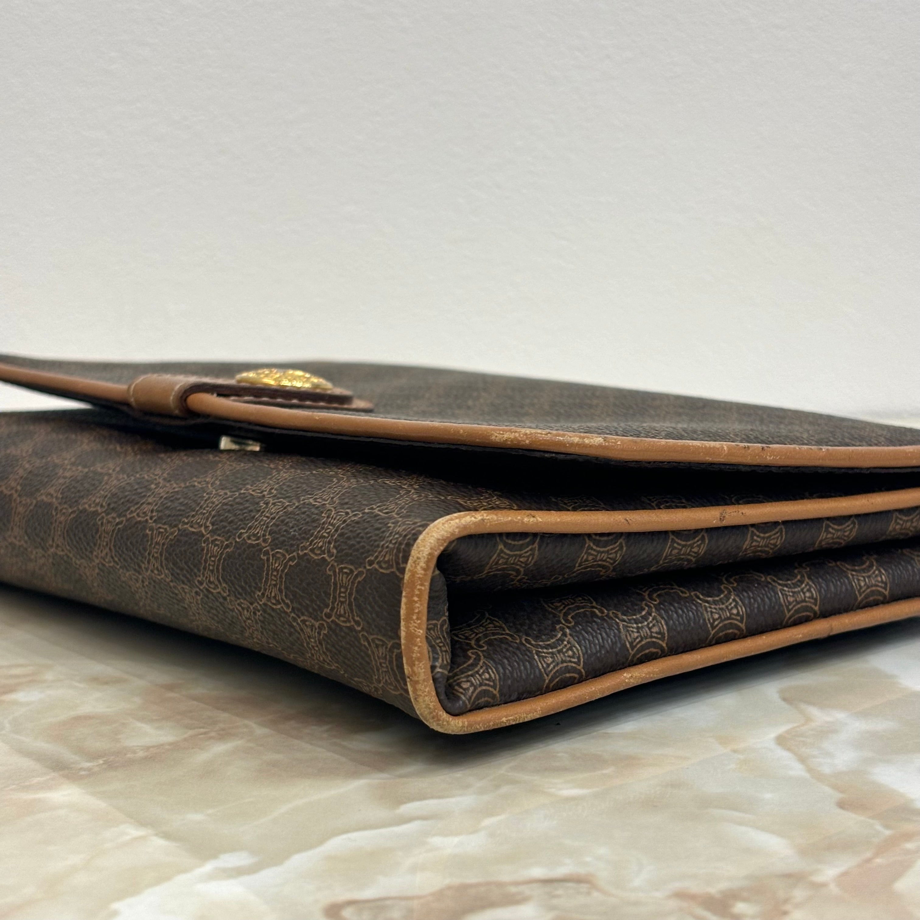 CELINE マカダム ショルダーバッグ