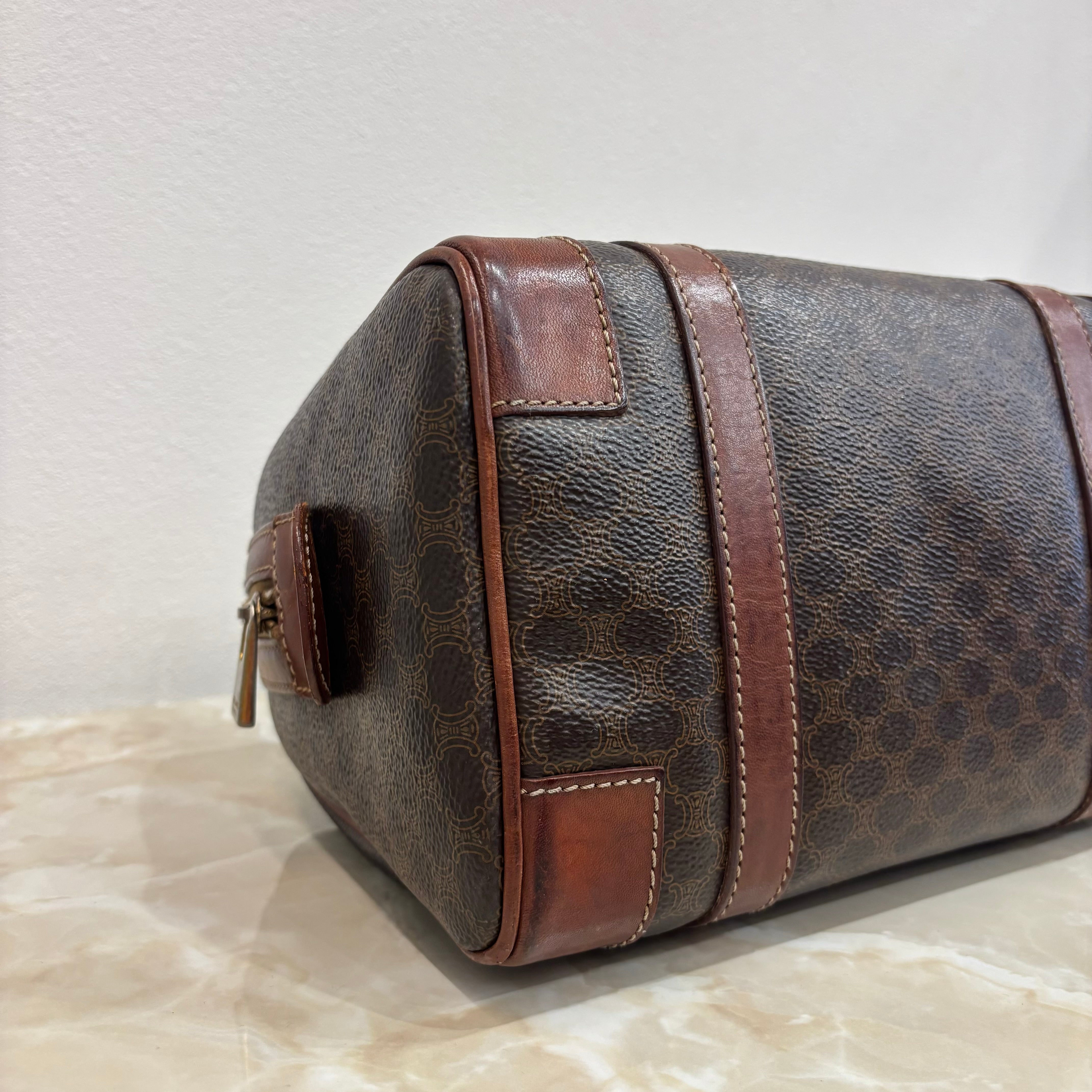 CELINE マカダム ボストンバッグ