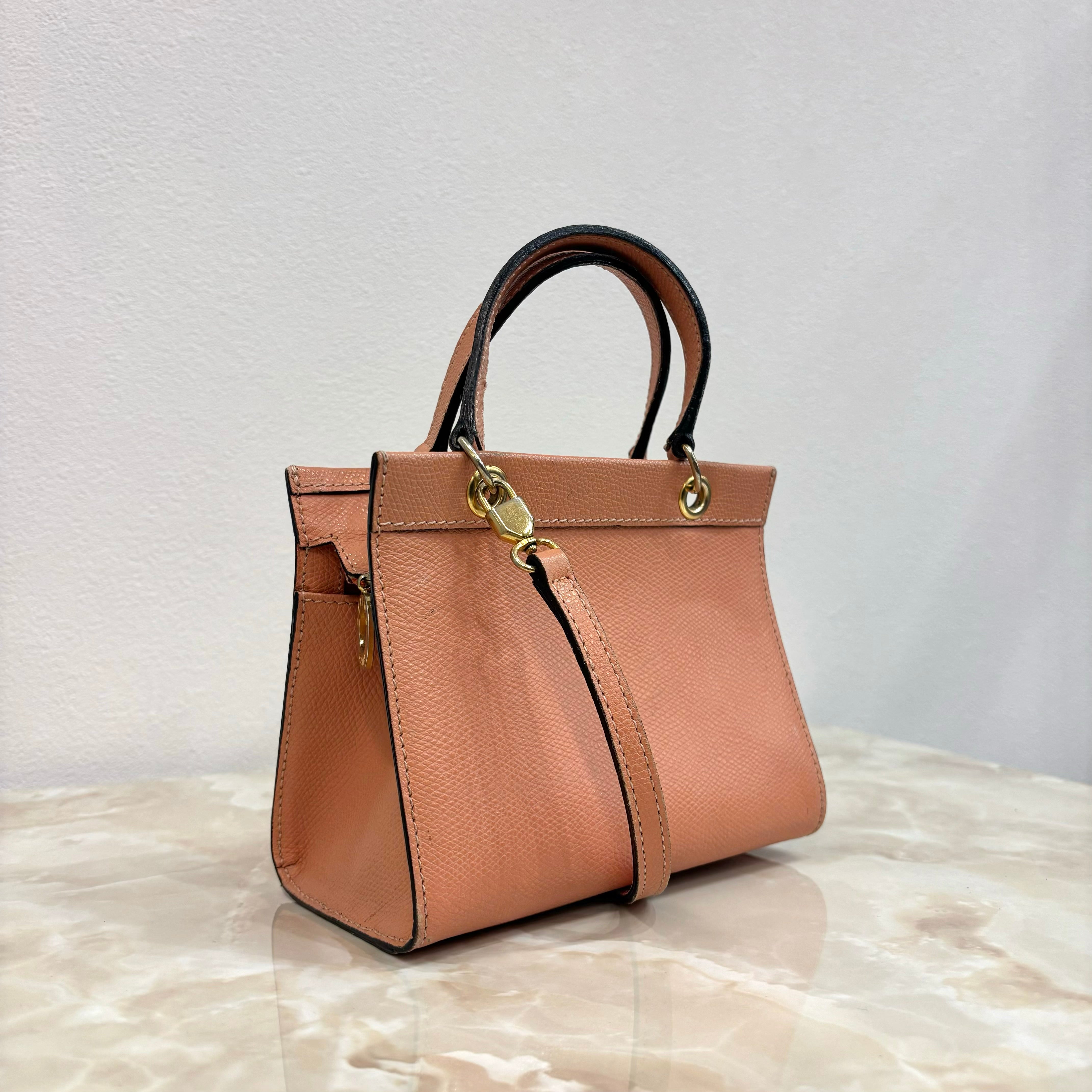 CELINE レザー ミニ2WAYバッグ