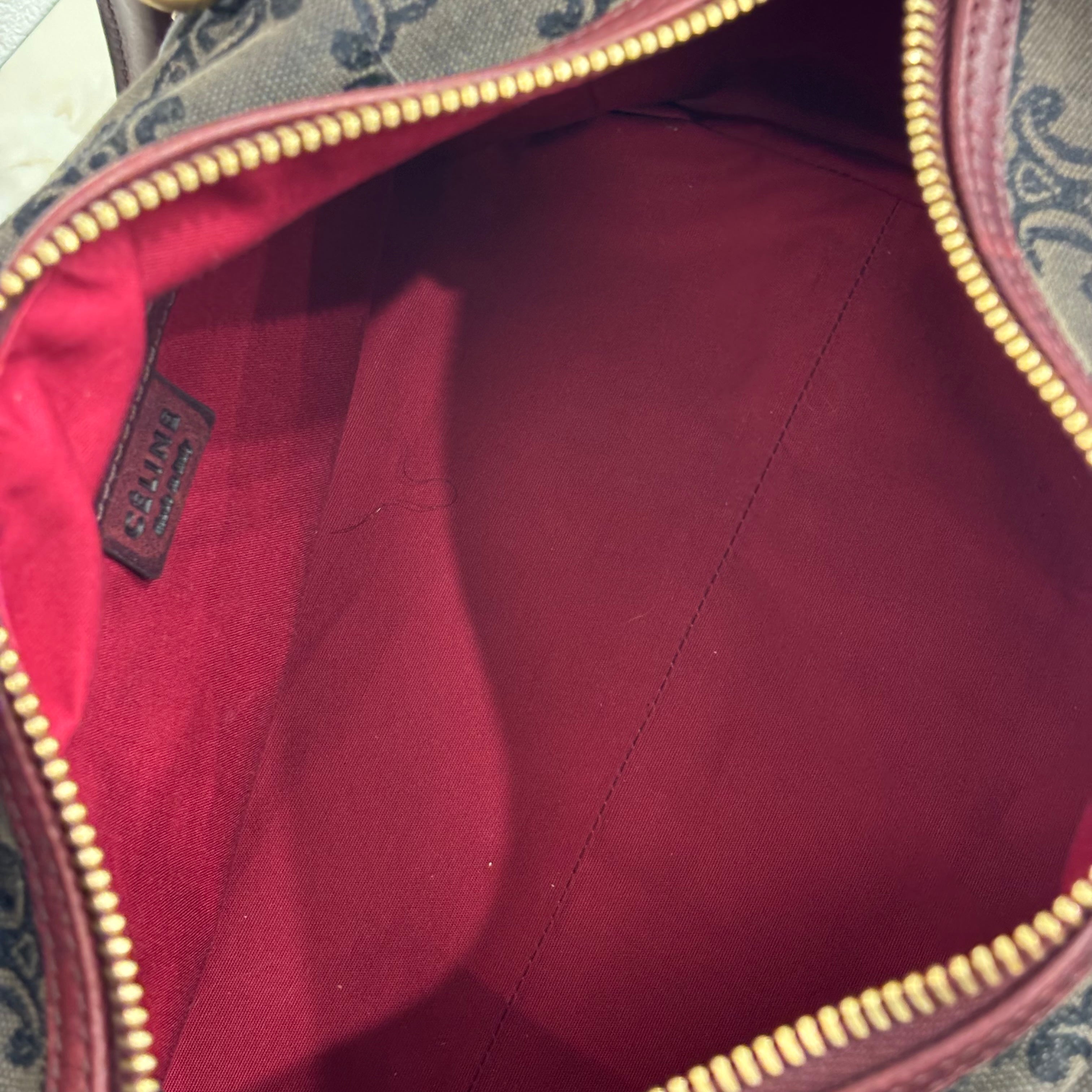 CELINE マカダム ハンドバッグ