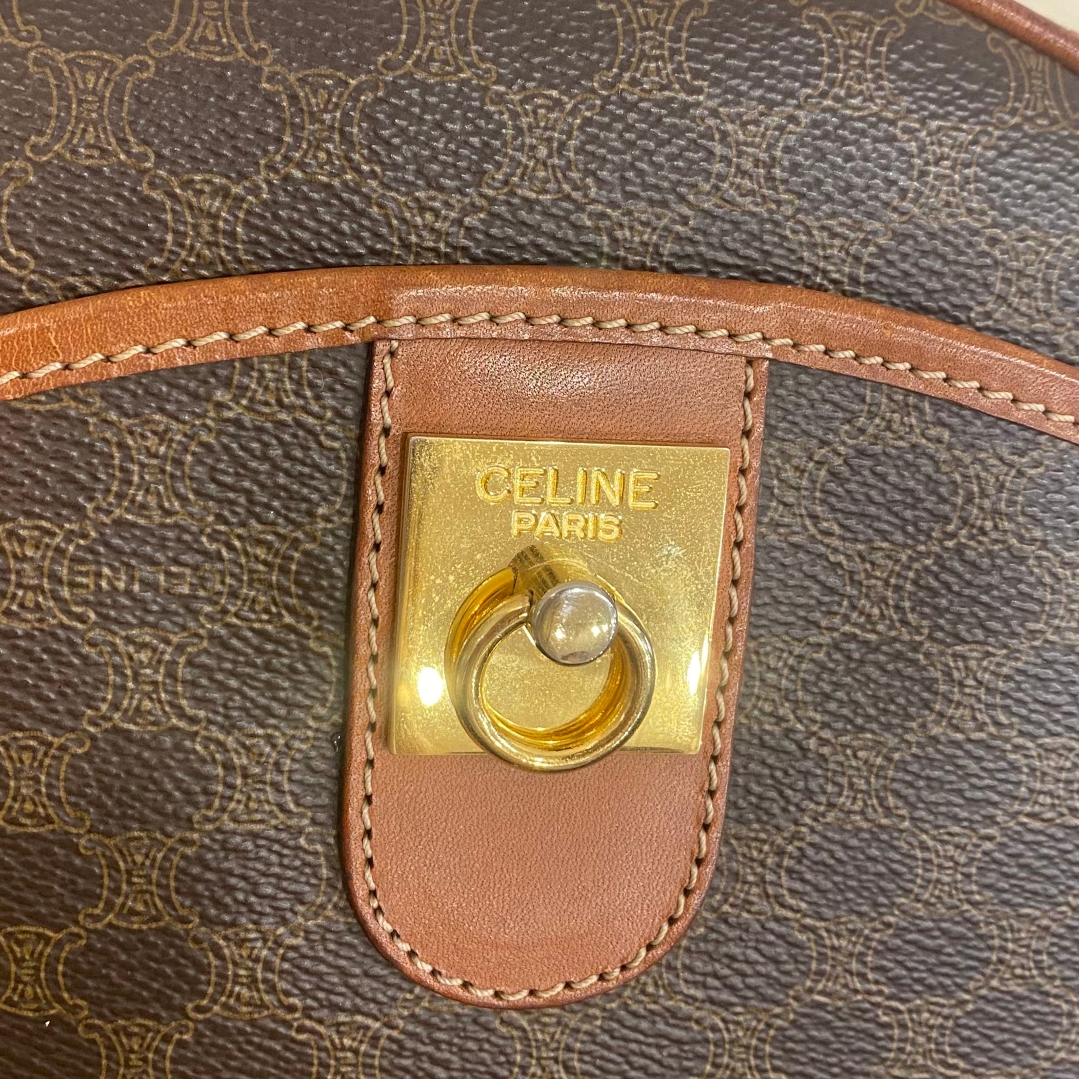 CELINE マカダム ショルダーバッグ