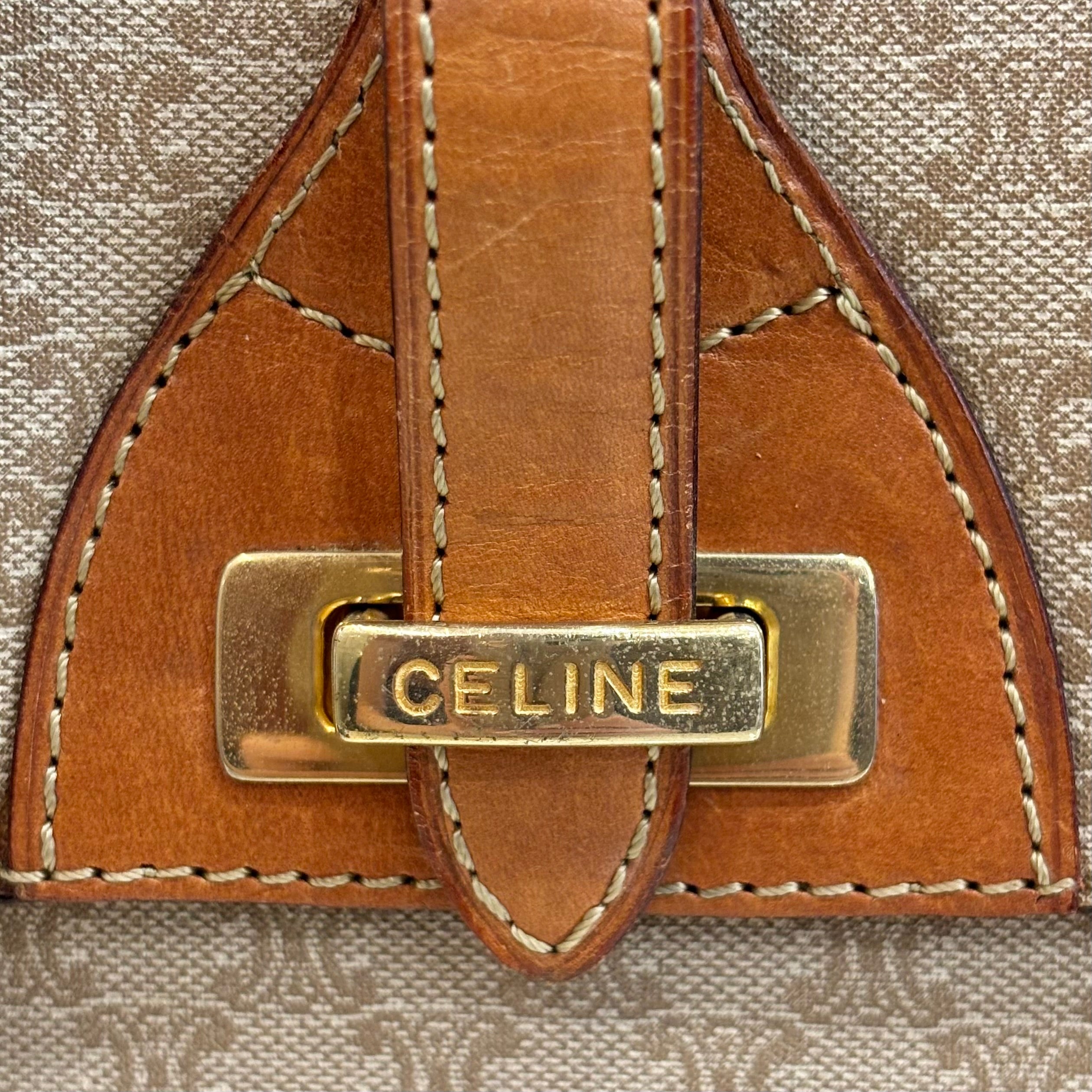 CELINE マカダム ショルダーバッグ