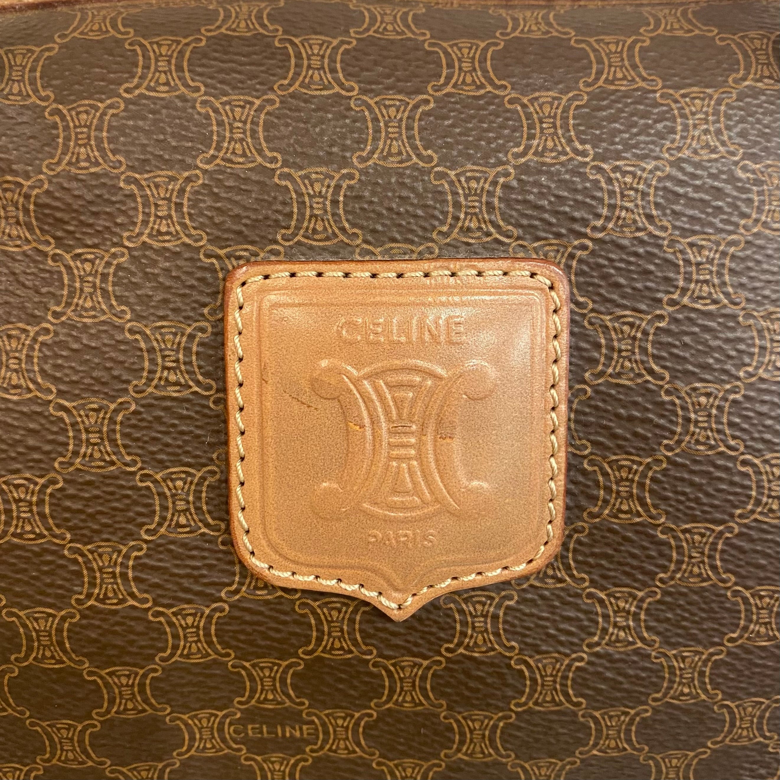 CELINE マカダム ミニボストンバッグ