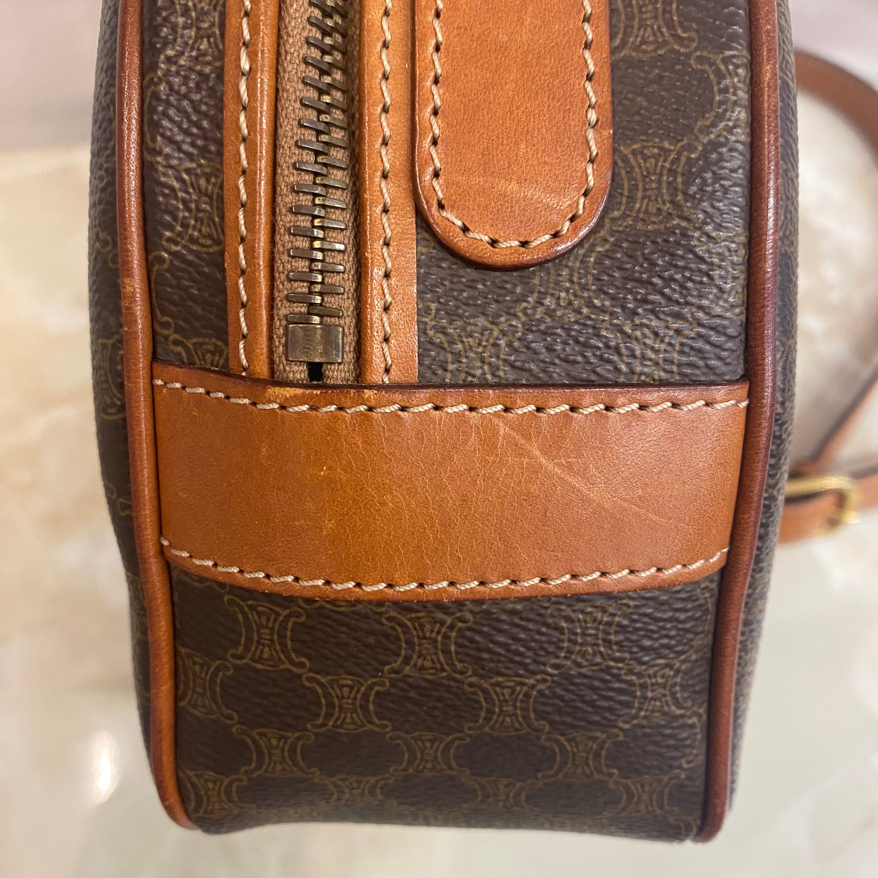 CELINE マカダム ショルダーバッグ